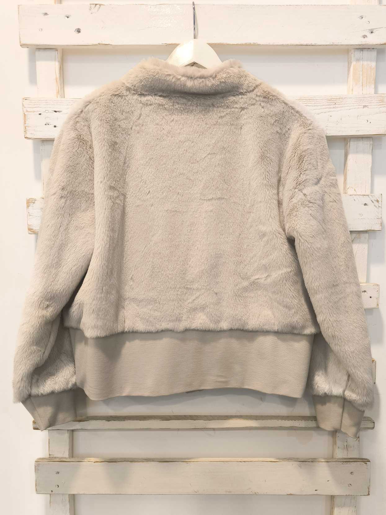 Eco-PELLICCIA GIUBBINO - Burro