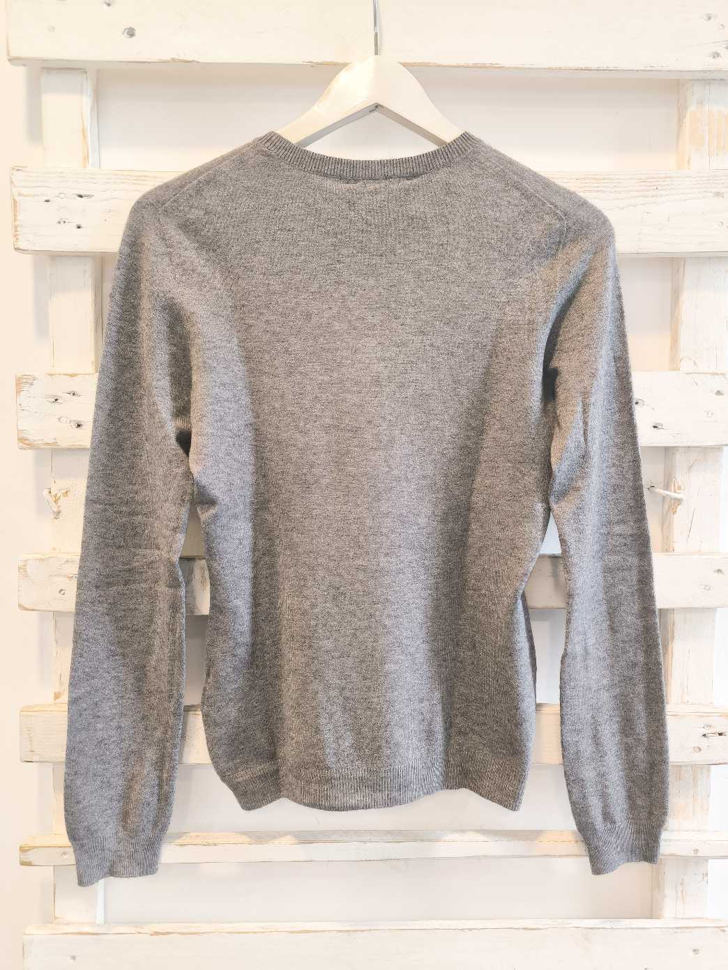 PULLOVER GIROCOLLO - Grigio