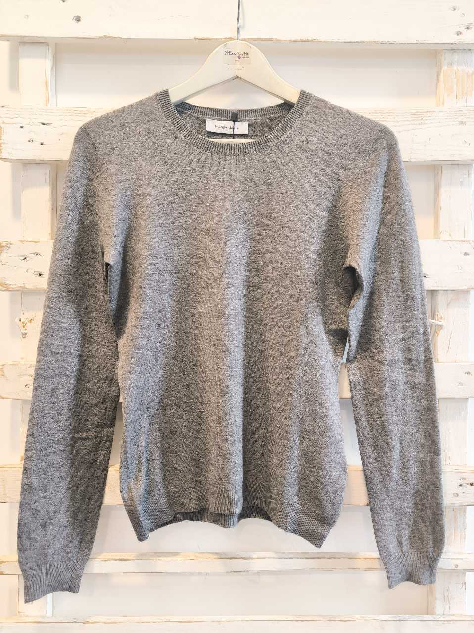 PULLOVER GIROCOLLO - Grigio