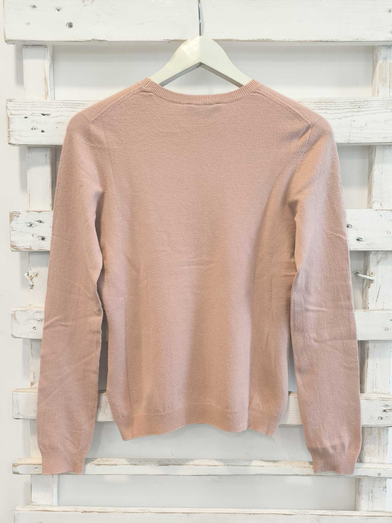 PULLOVER GIROCOLLO - rosa