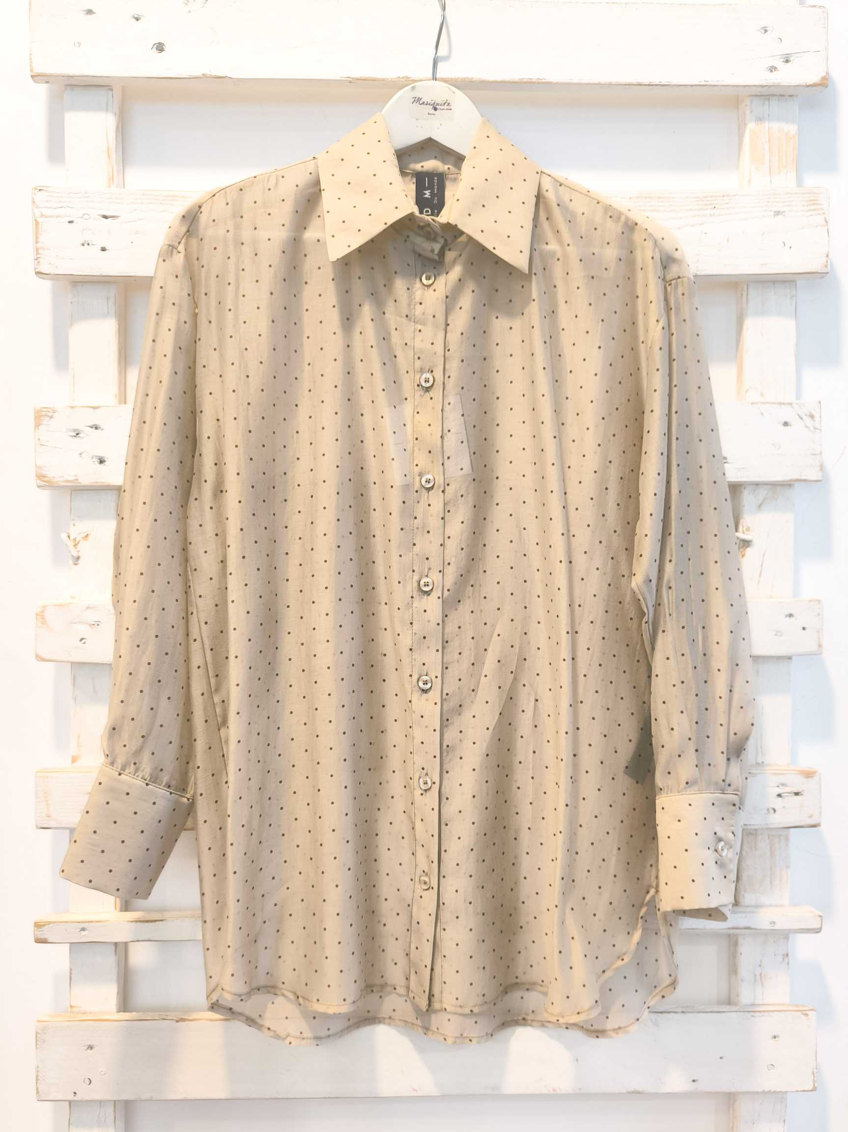 CAMICIA POIS - SABBIA/FONDENTE
