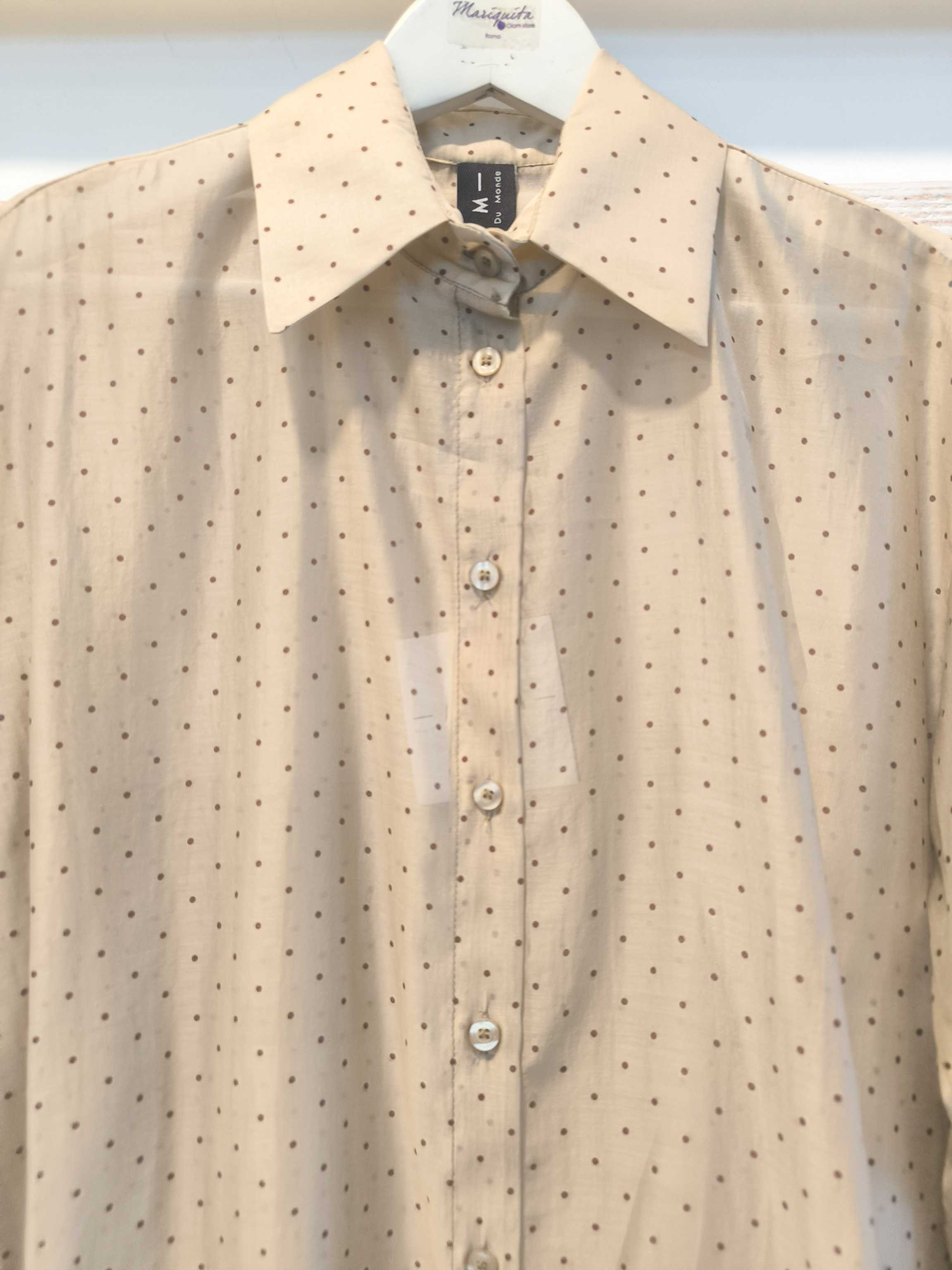 CAMICIA POIS - SABBIA/FONDENTE