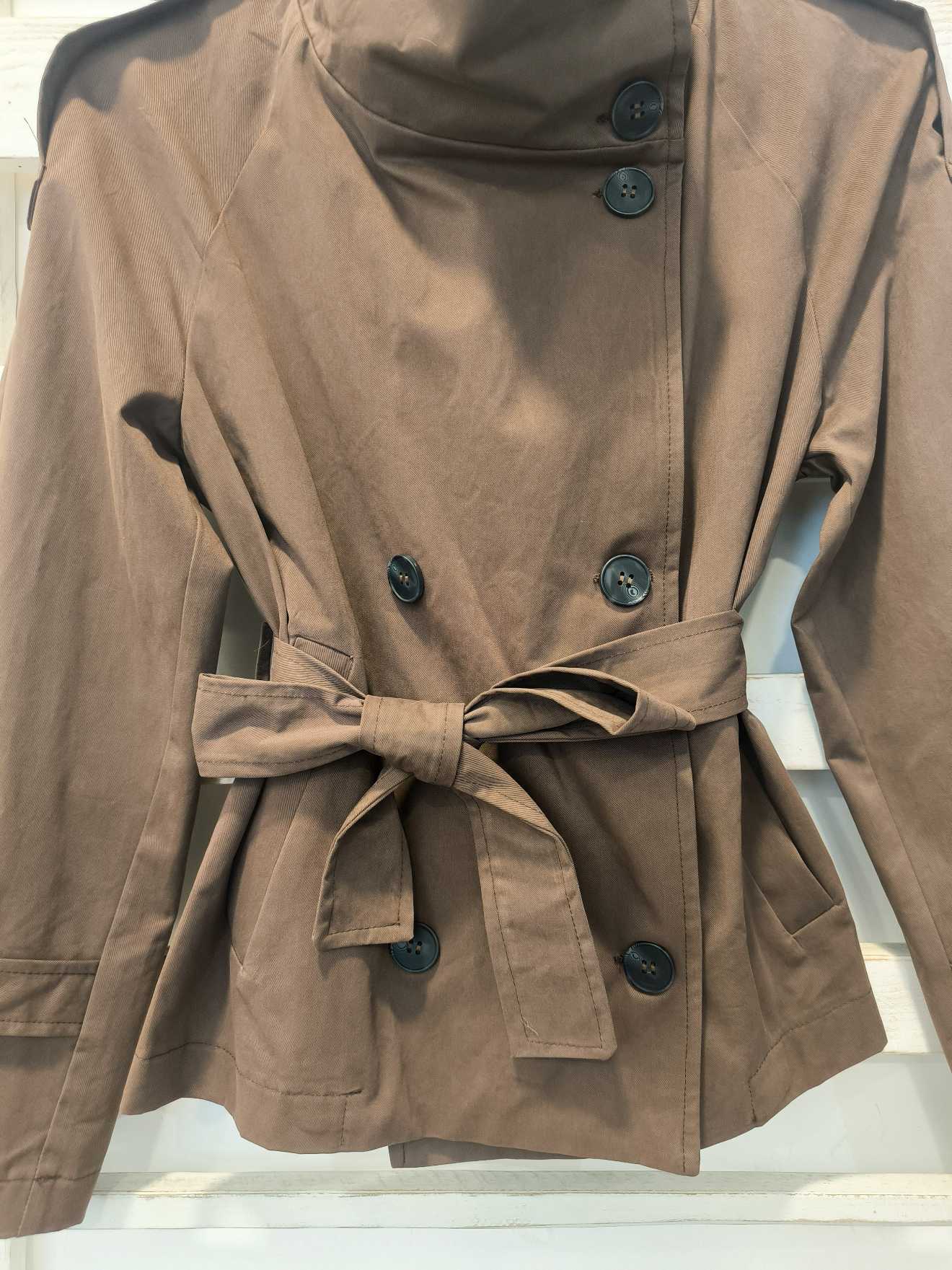 TRENCH CORTO - Cioccolato