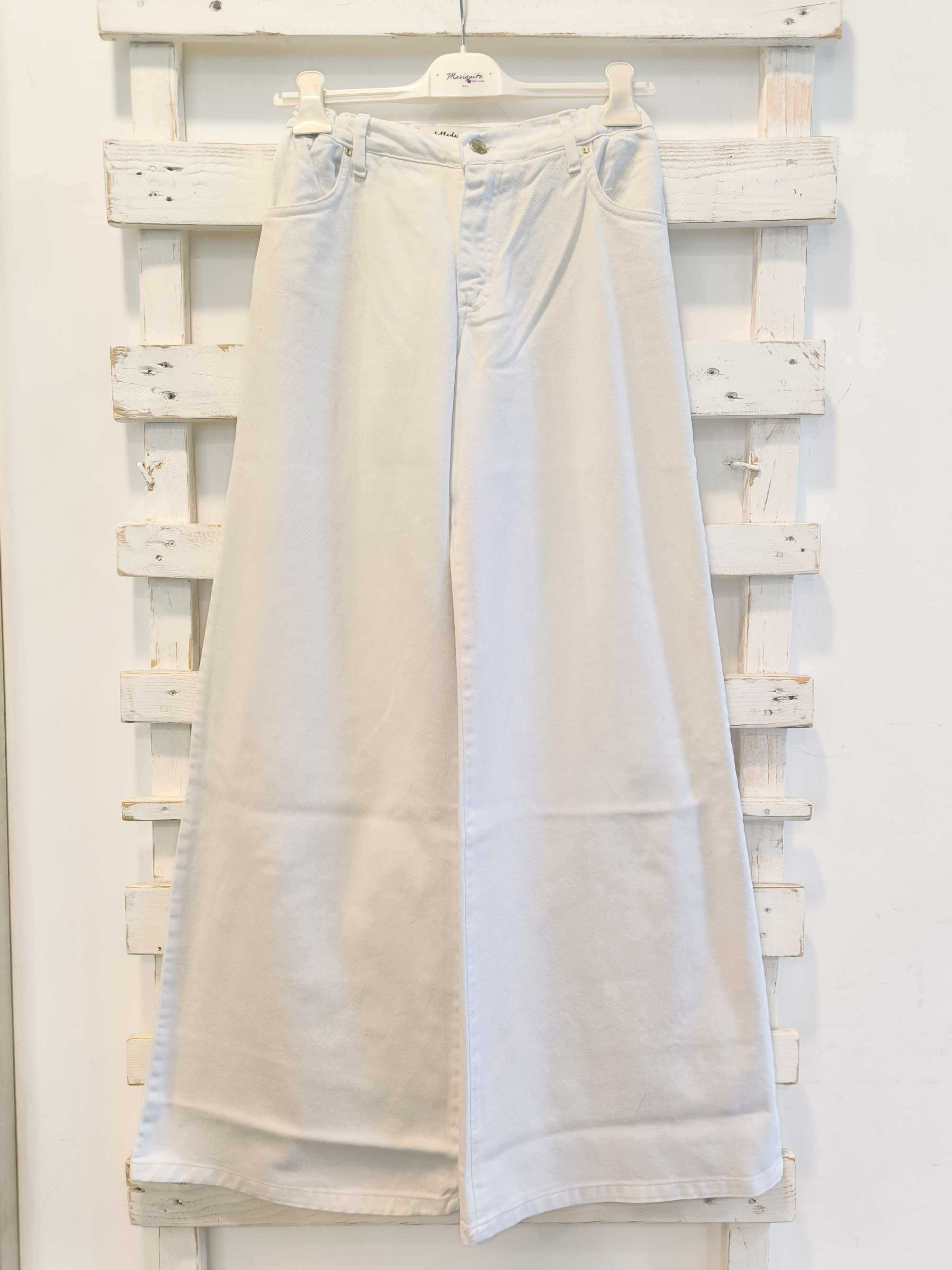 Molly panta palazzo - Bianco