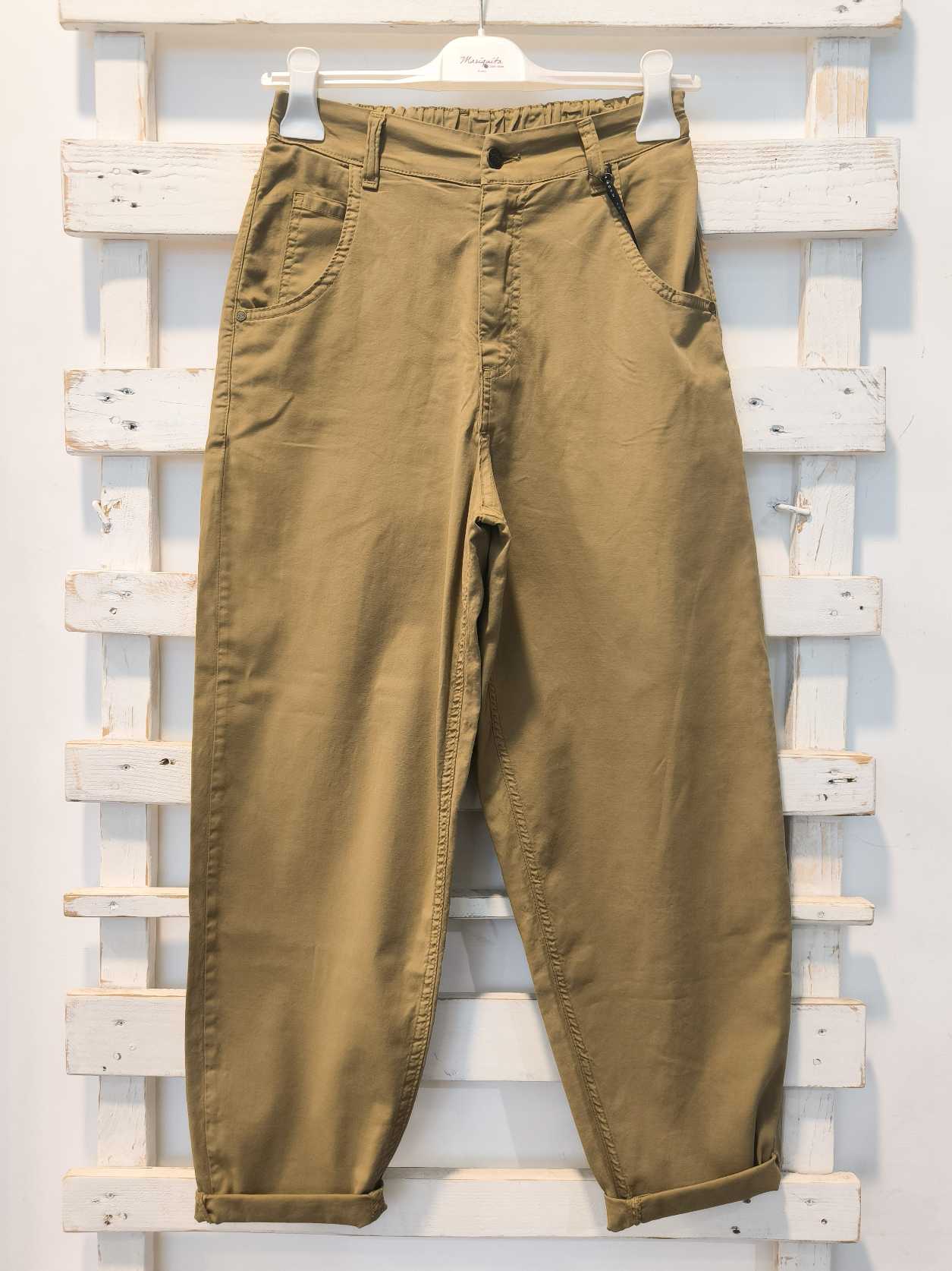 PANTALONBE BOY FIT - Cognac