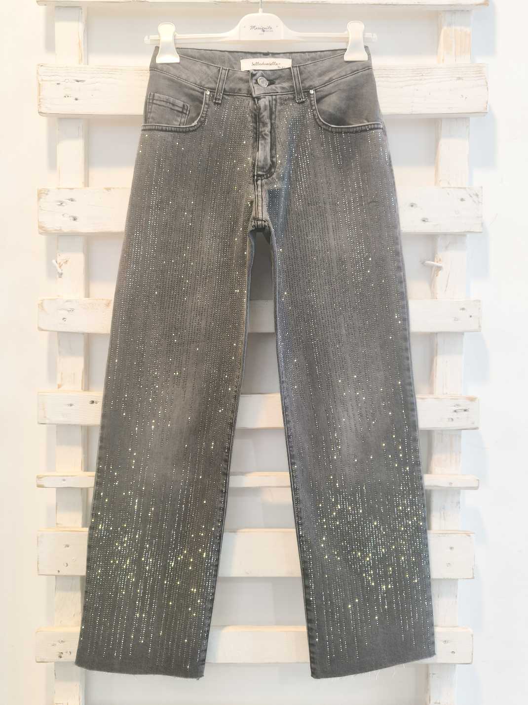 DENIM BRILLANTINI - Grigio