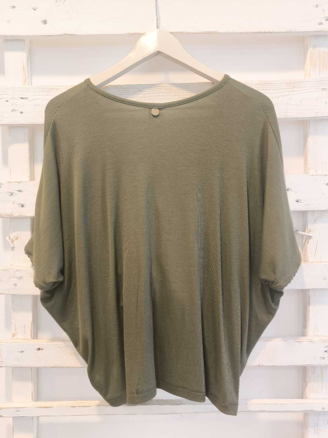 MAGLIA INCROCOATA COSTINA - MILITARY