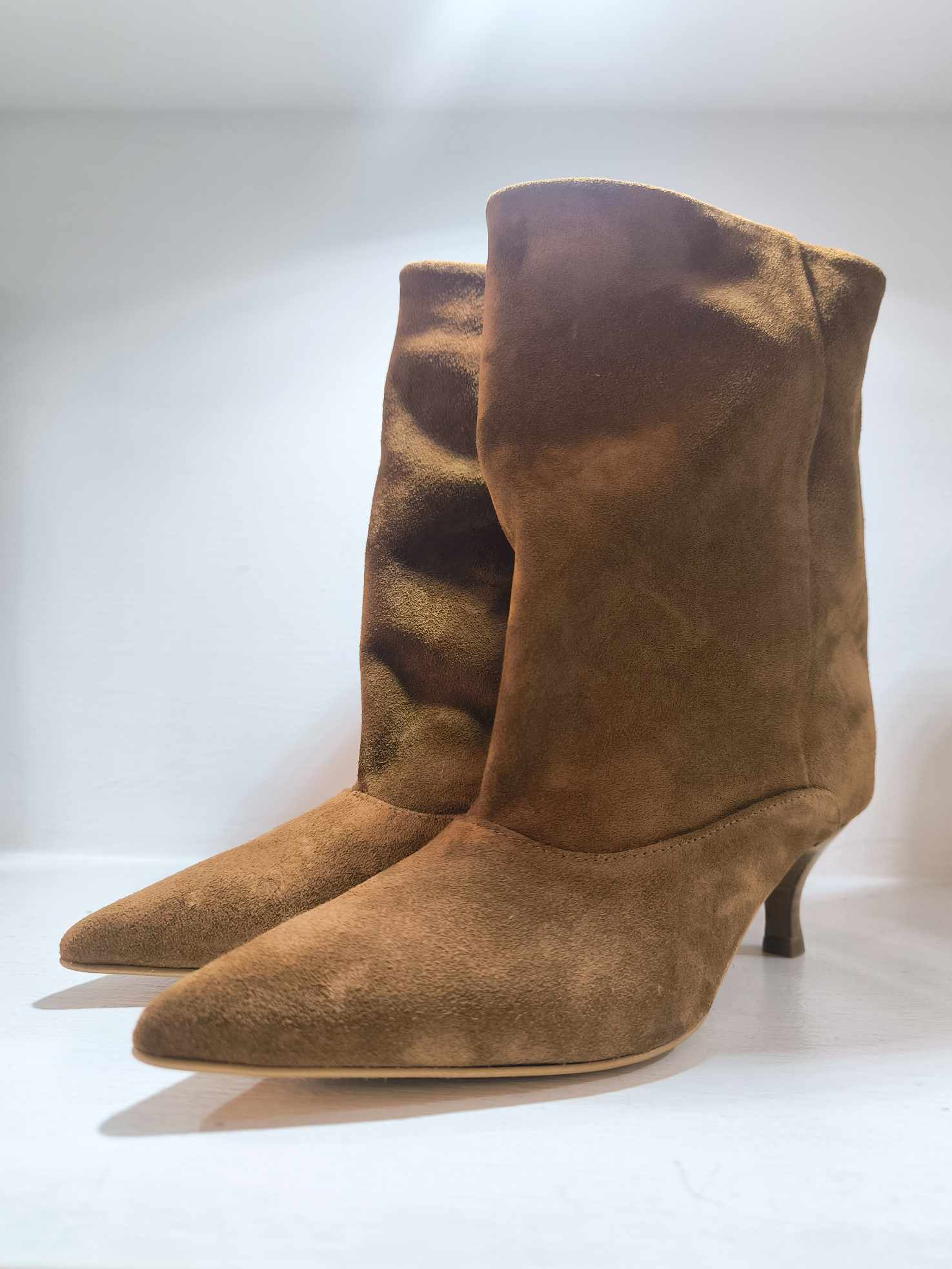 TRONCHETTO CAMOSCIO - cuoio