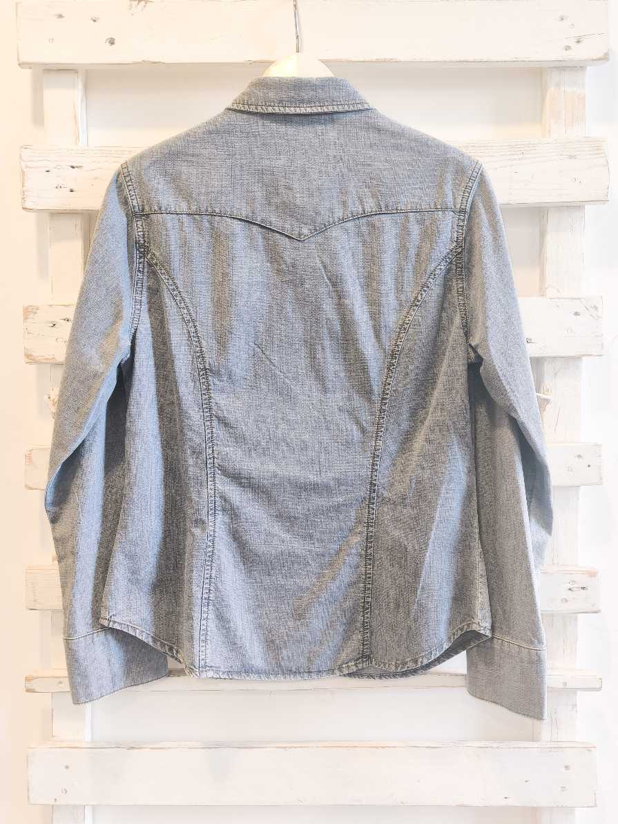 CAMICIA DENIM STRASS - denim