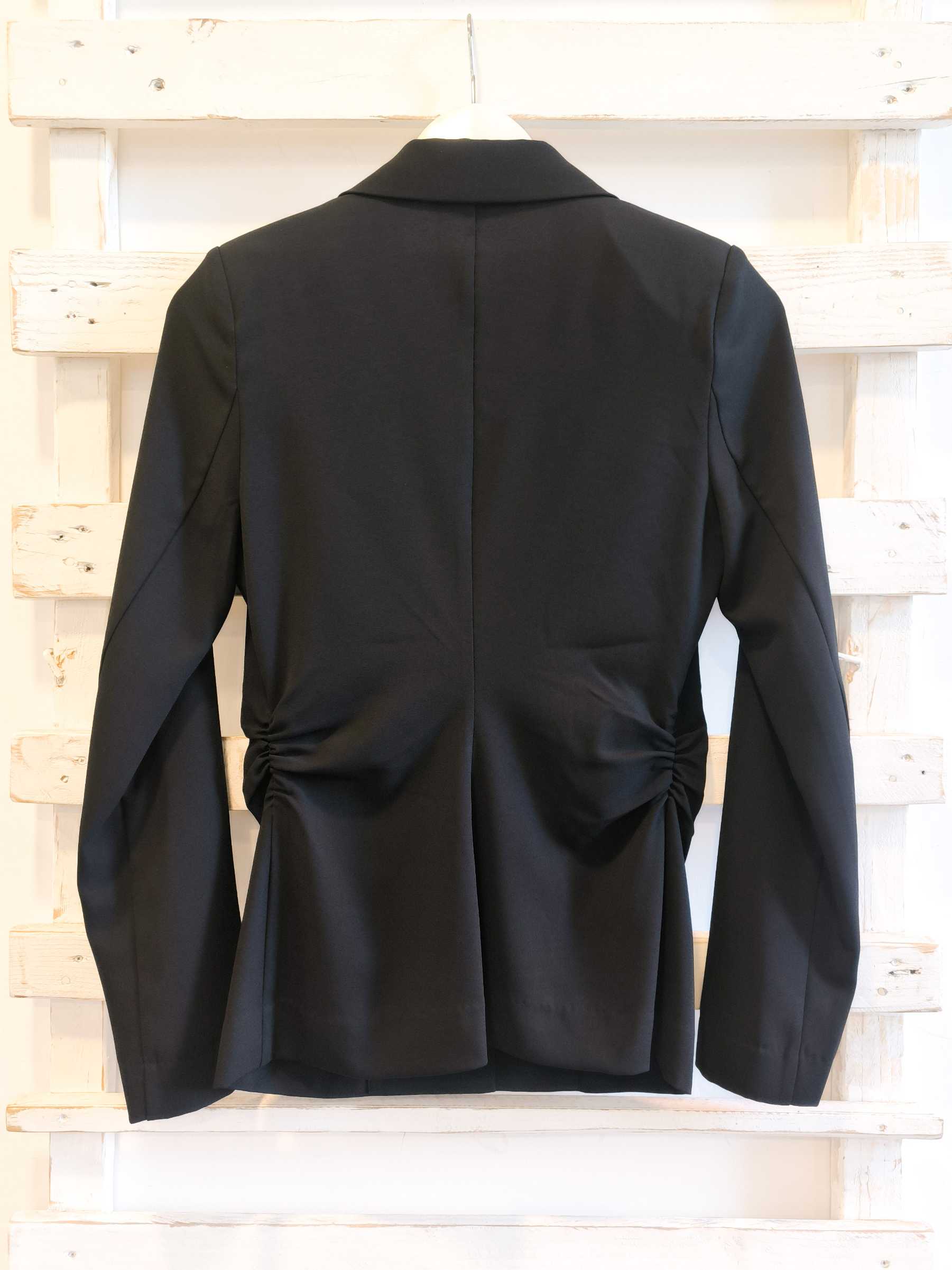 GIACCA SLIM ARRICCIATA - nero