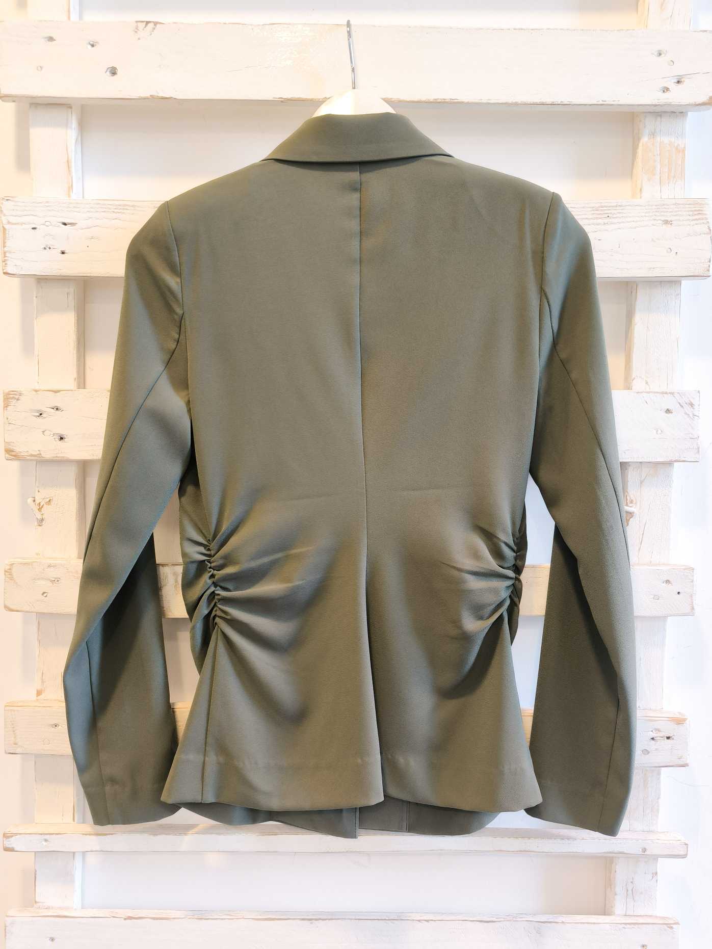 GIACCA SLIM ARRICCIATA - militare