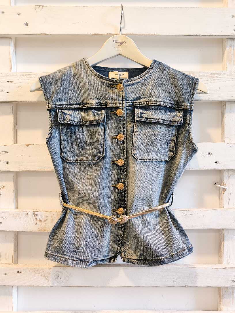 GILET DENIM - denim