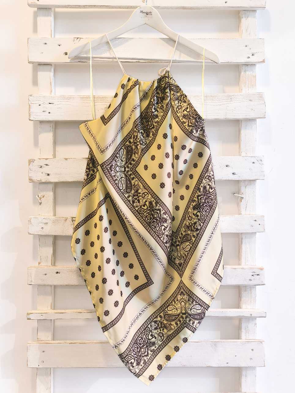 TOP FOULARD - Giallo