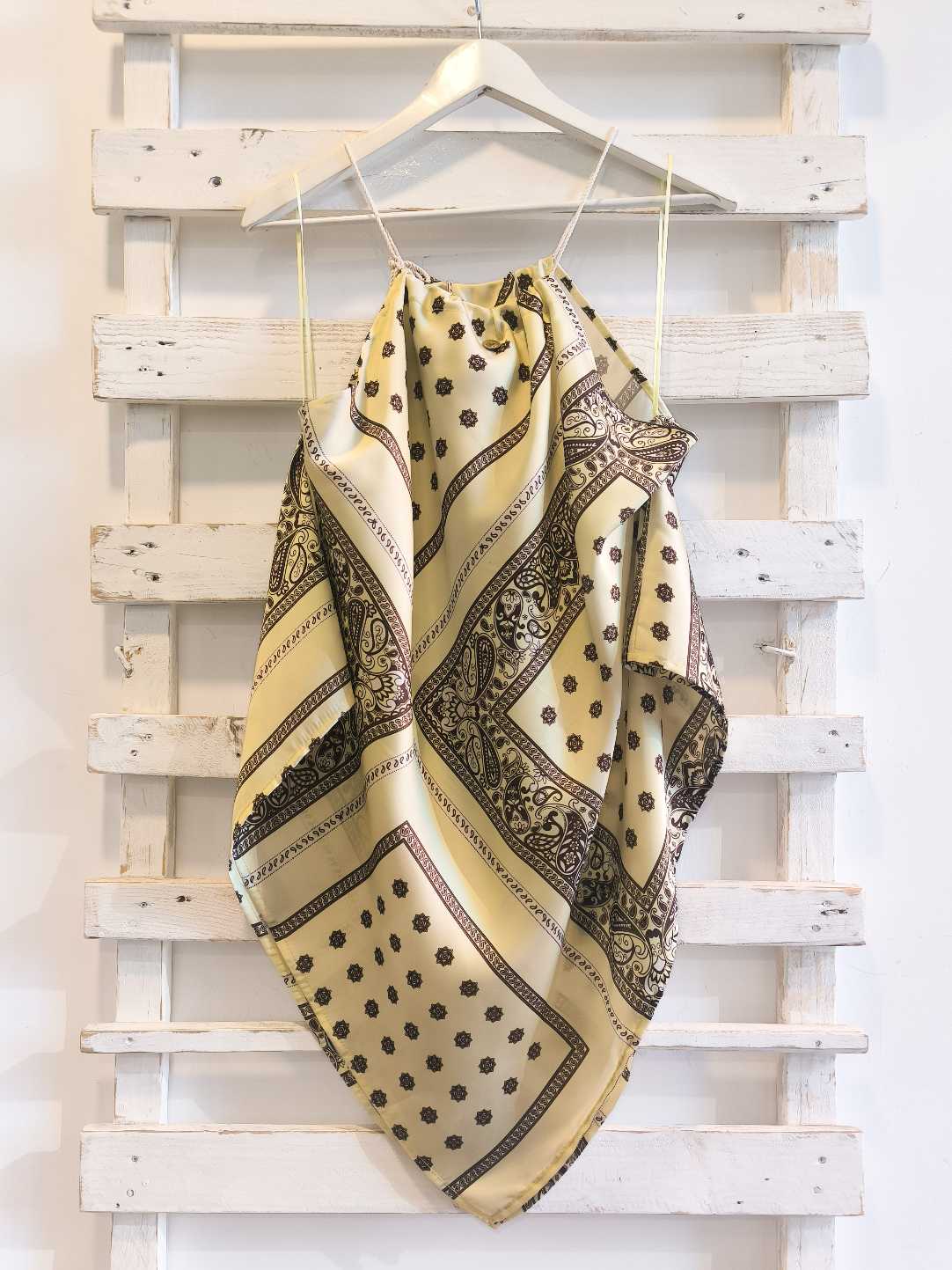 TOP FOULARD - Giallo