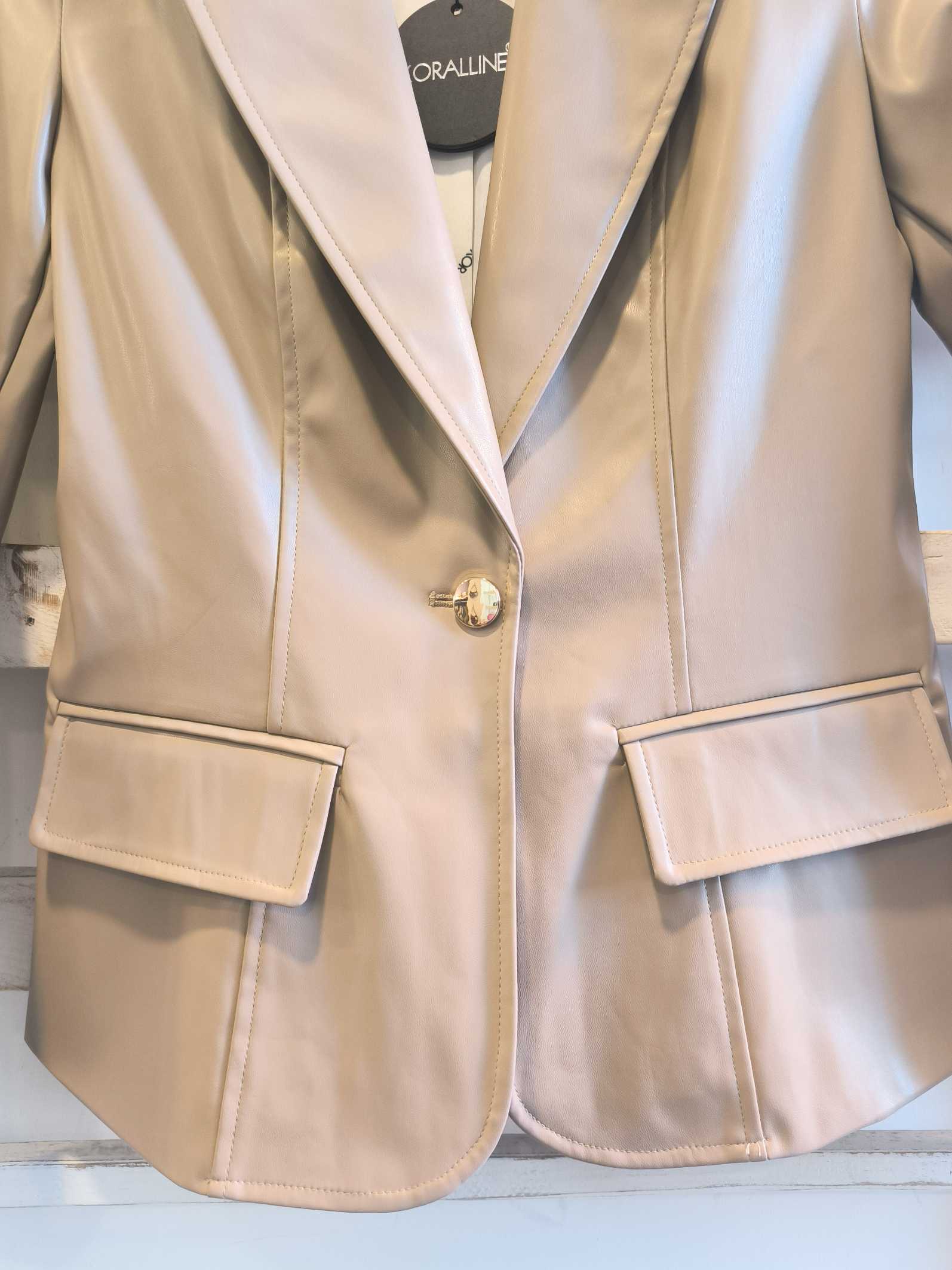 GIACCA ECOPELLE - beige