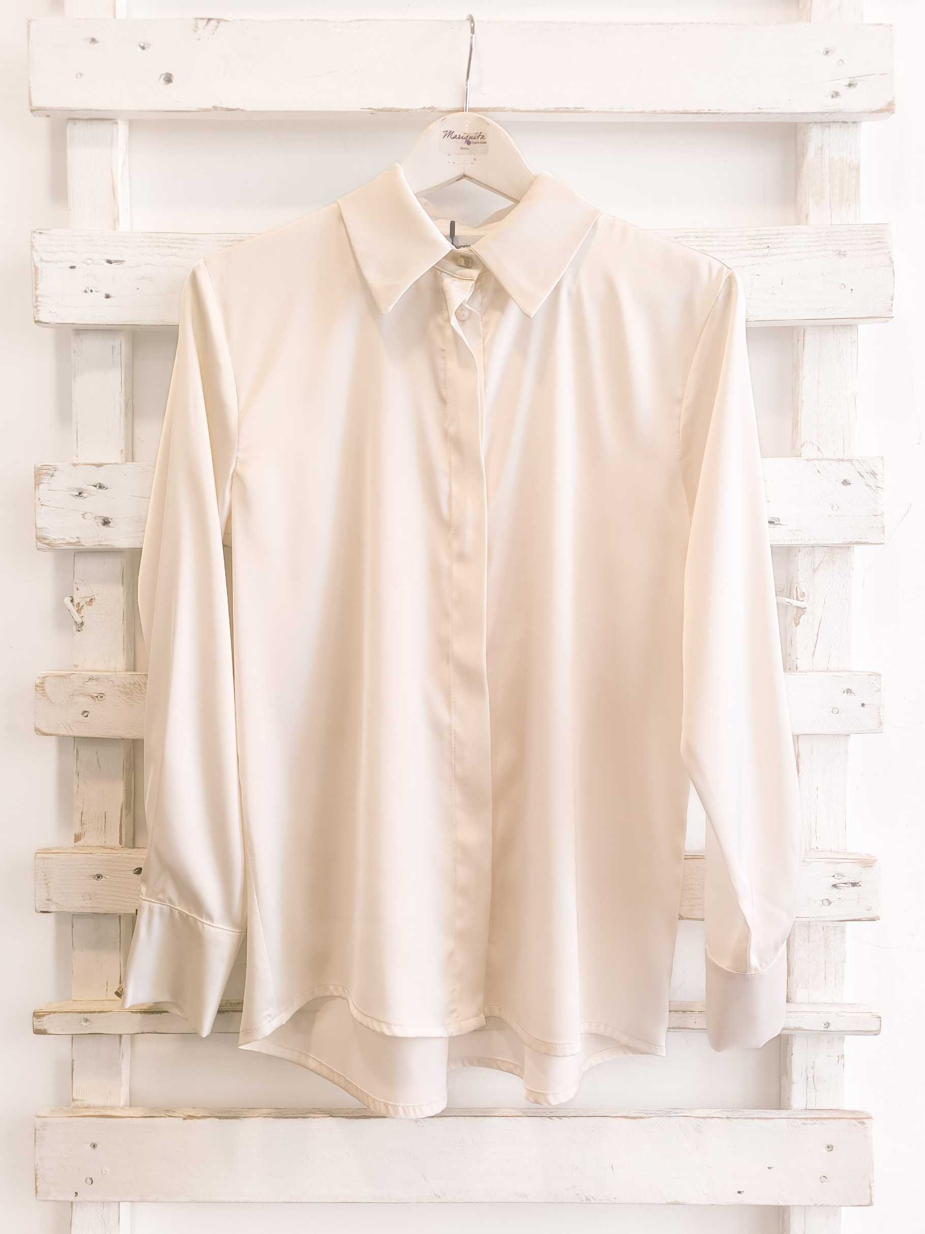 CAMICIA POLSI ALTI - Burro