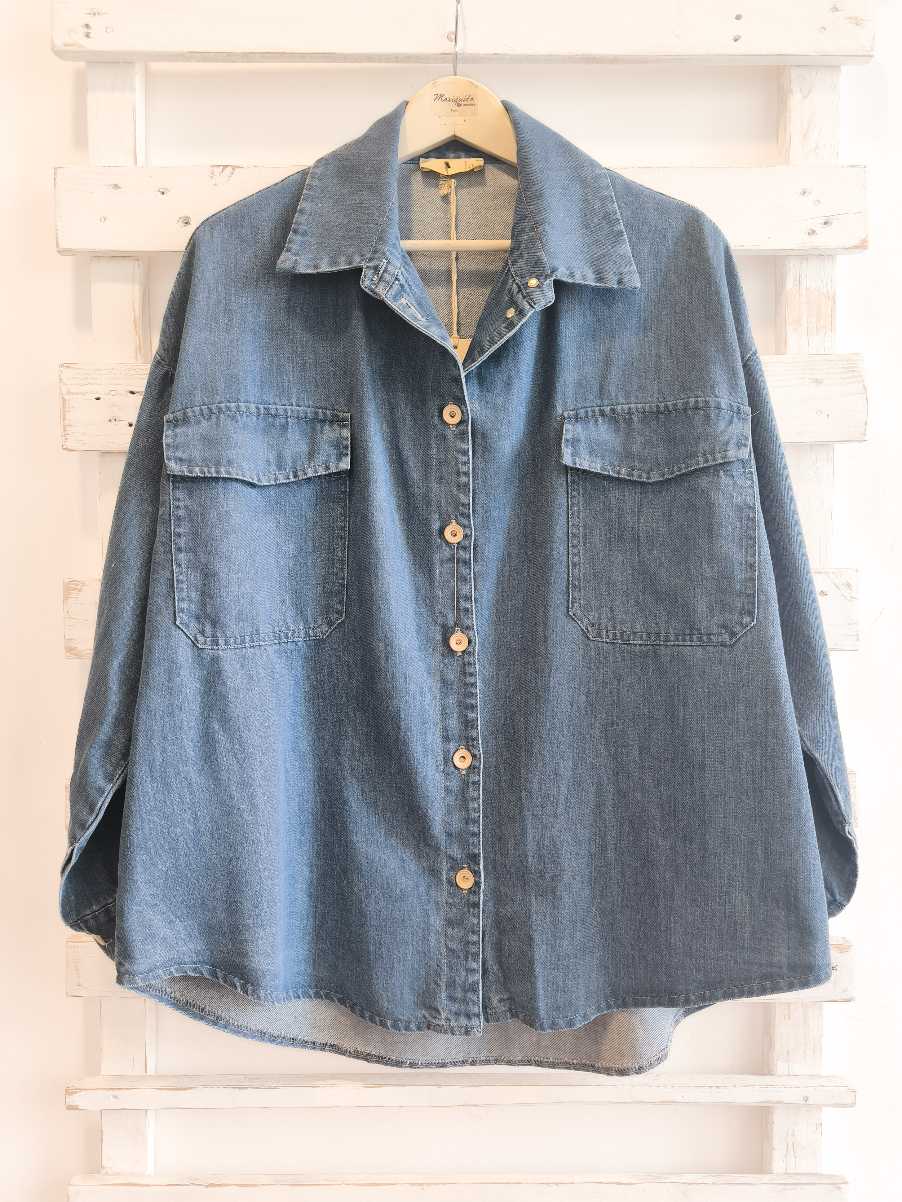 CAMICIA DENIM OVER - Jeans