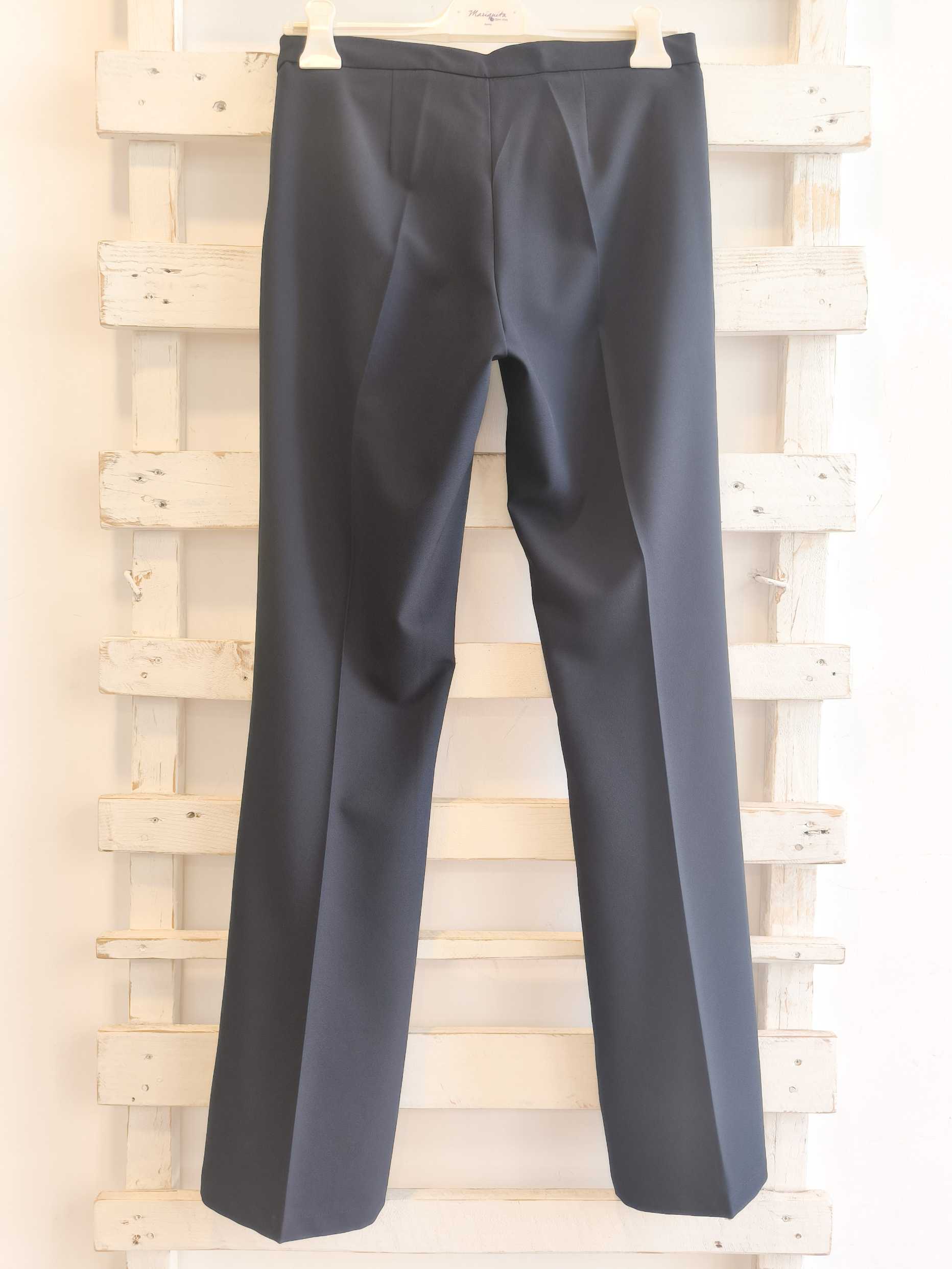 PANTALONE FLARE - blu