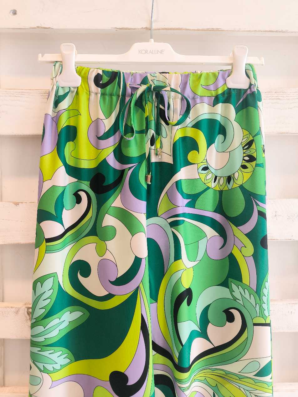 PANTALONE COULISSE - verde