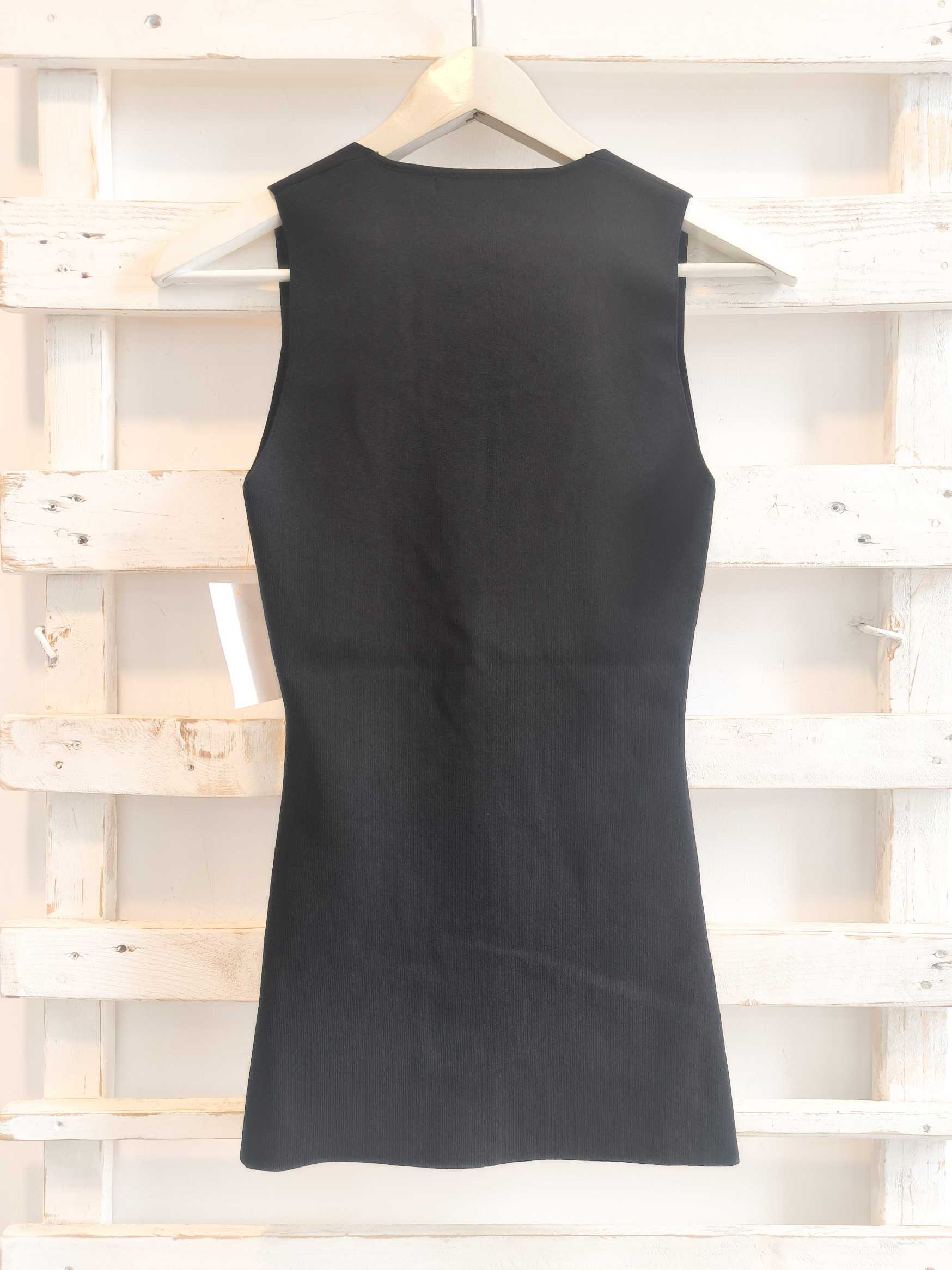 GILET IN MAGLIA - nero