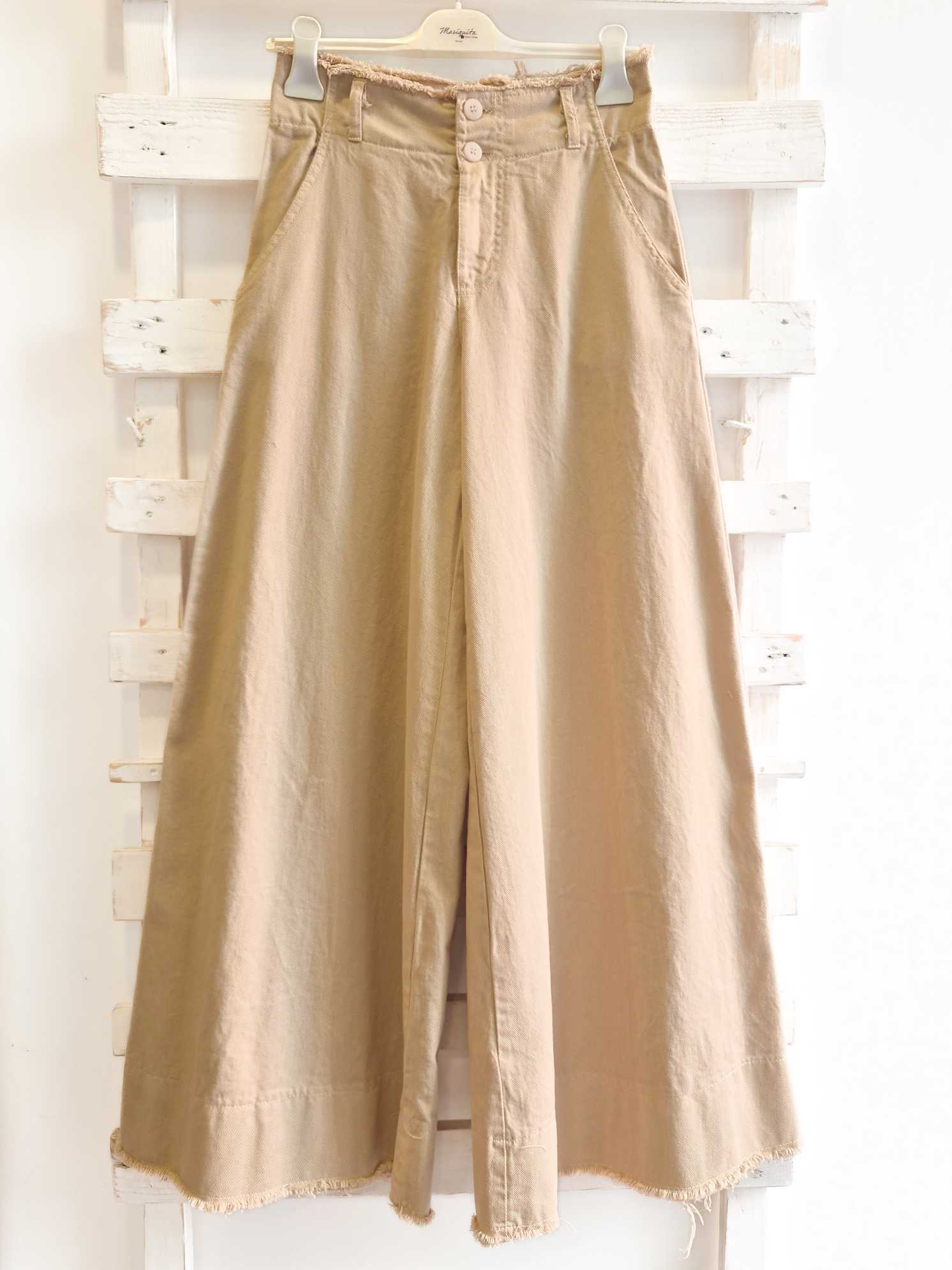 Pantalone palazzo - Cammello