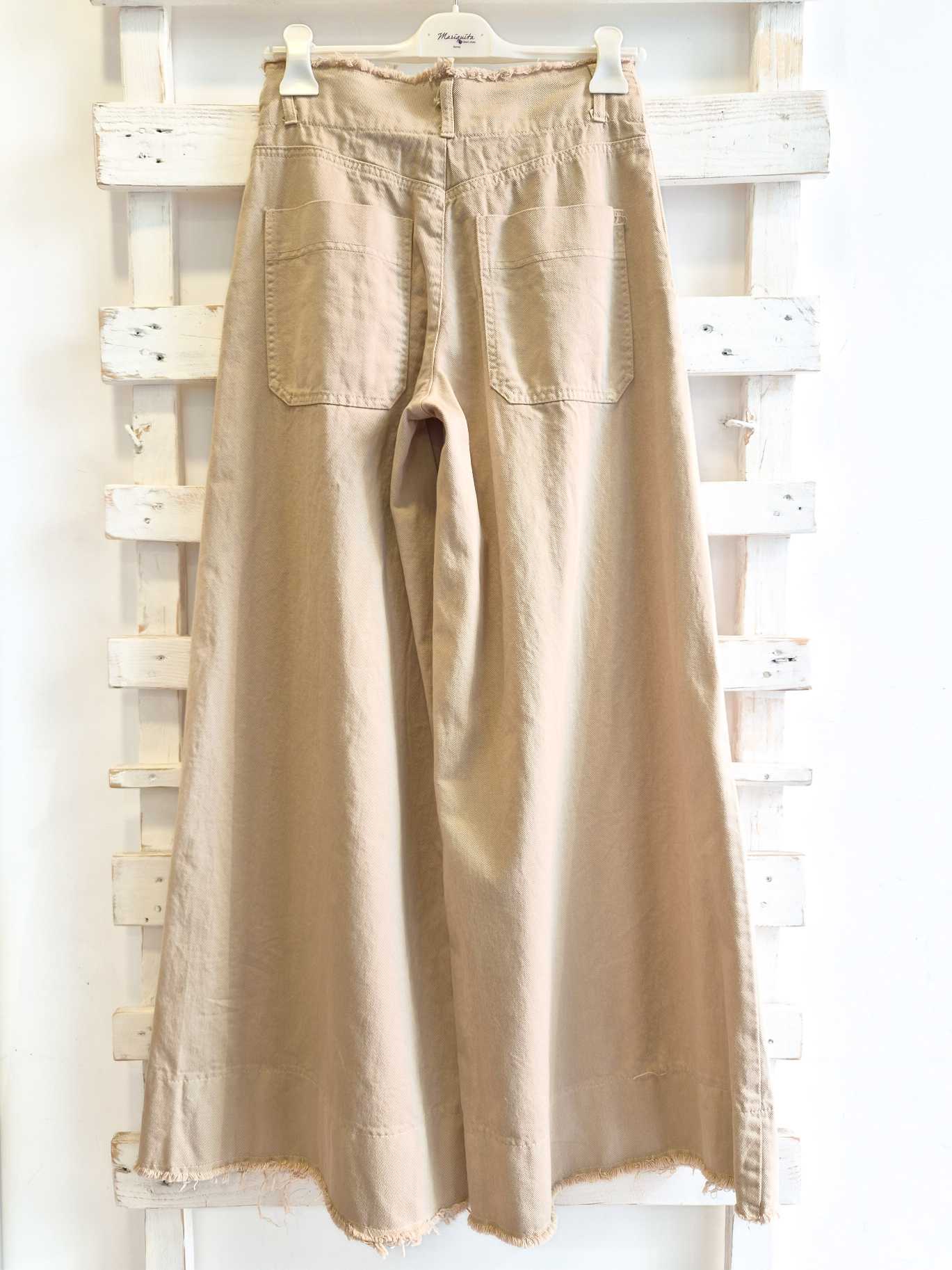 Pantalone palazzo - Cammello