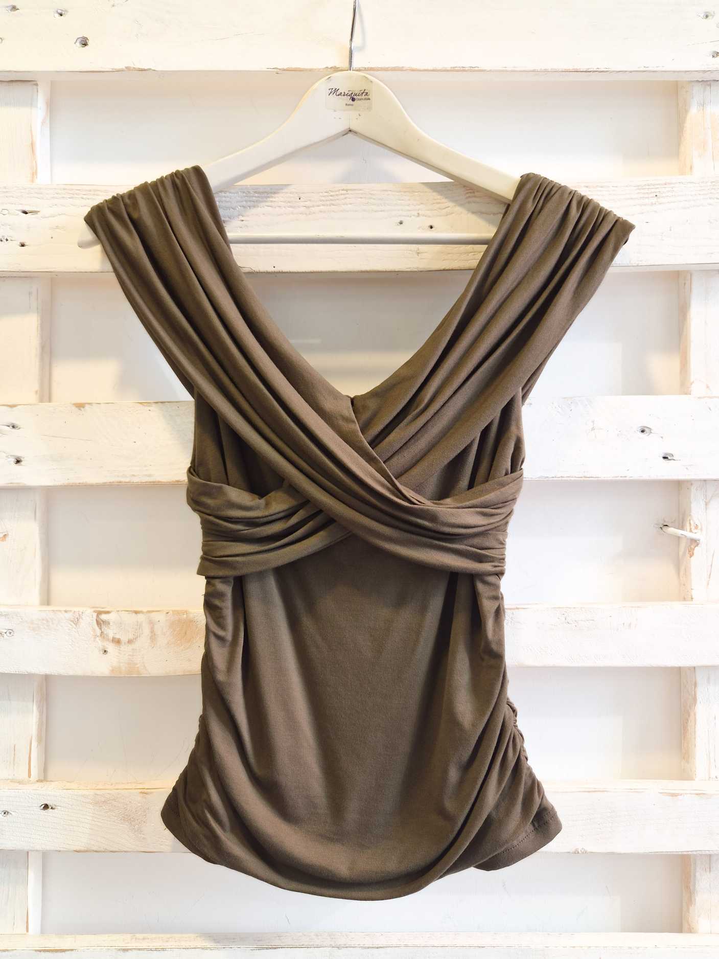 TOP DRAPPEGGIO - militare