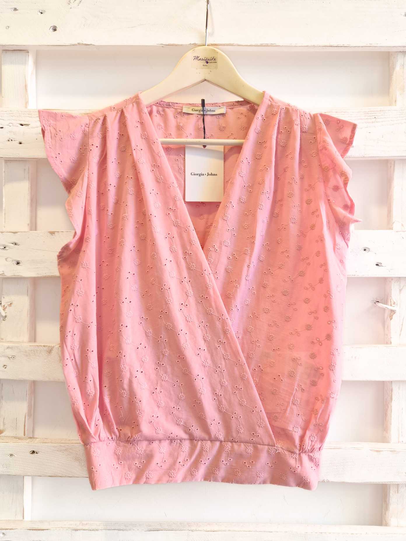 BLUSA INCROCIATA - rosa