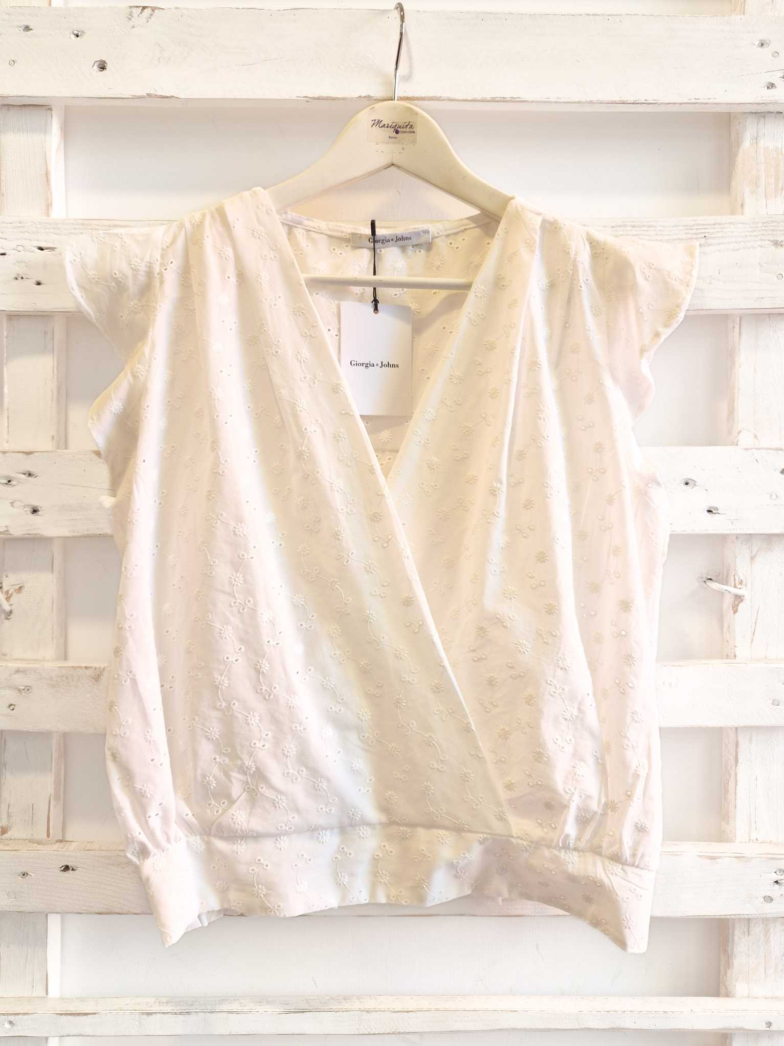 BLUSA INCROCIATA - Bianco