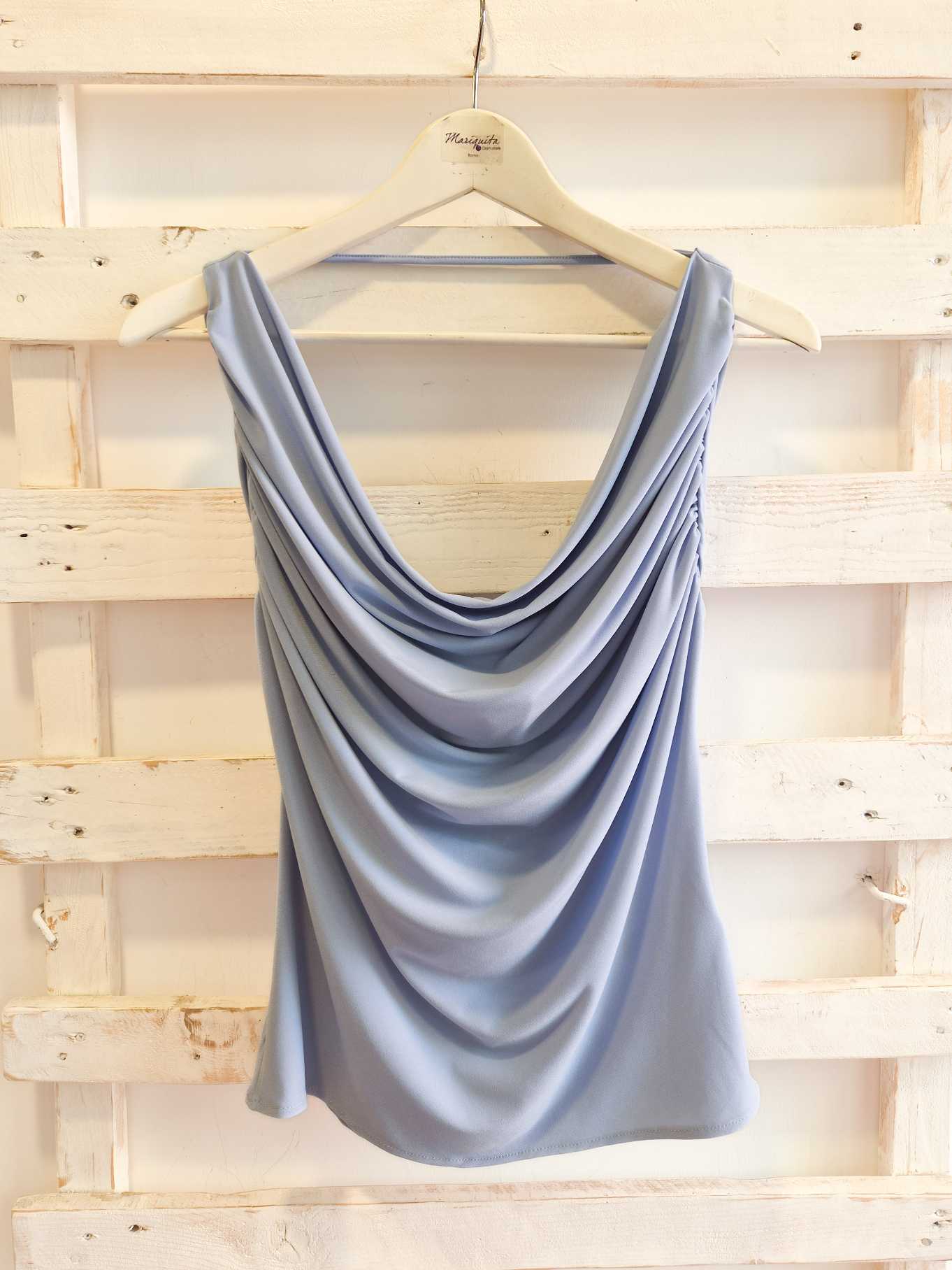 top drappeggiato - polvere