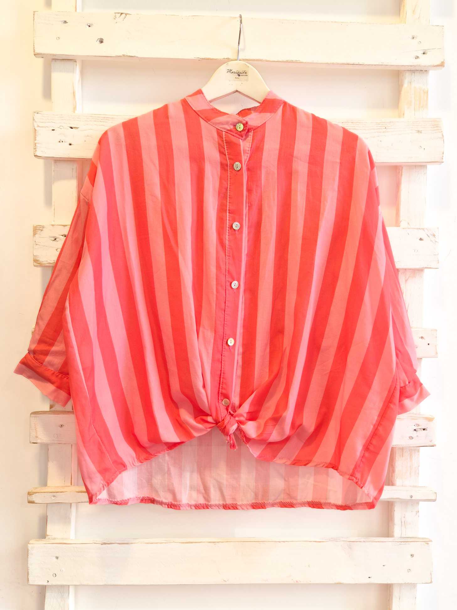 Camicia righe - rosa/fucsia