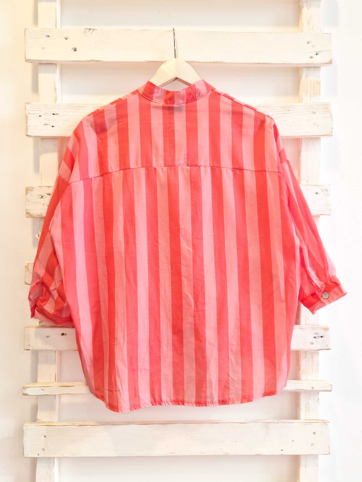 Camicia righe - rosa/fucsia