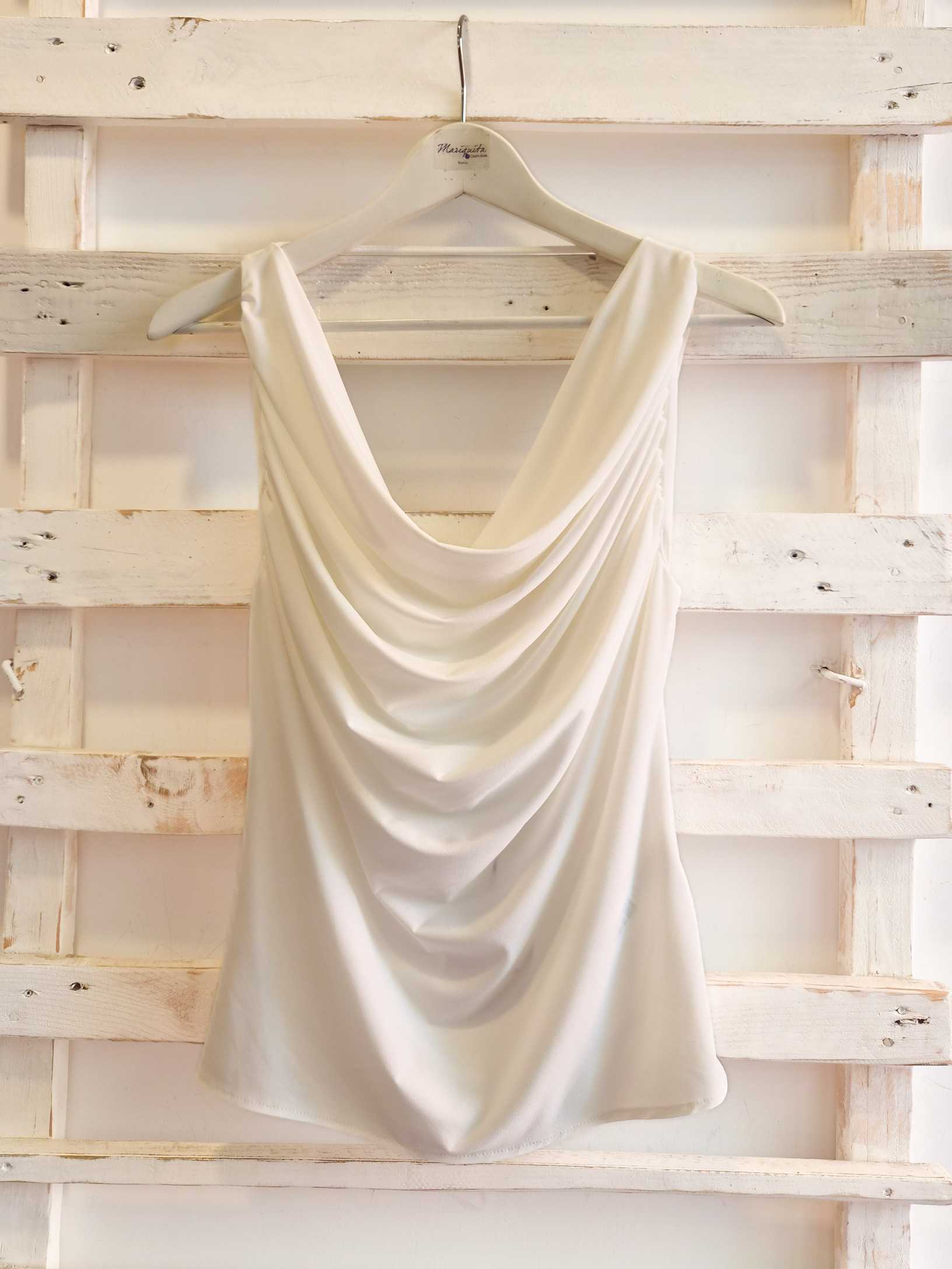 top drappeggiato - Bianco