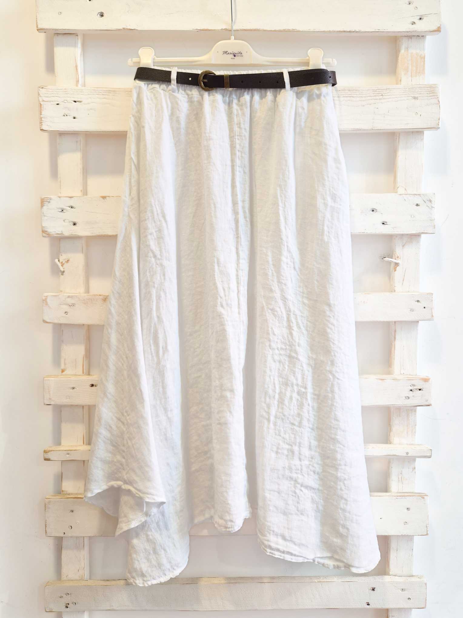 GONNA MIDI LINO - Bianco