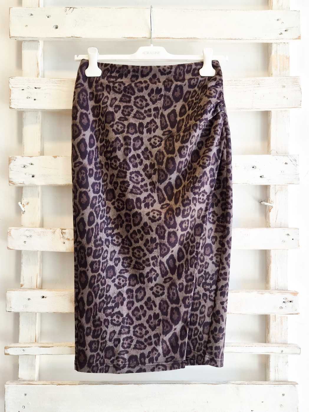 GONNA STRETCH MACULATA - ANIMALIER GRIGIO