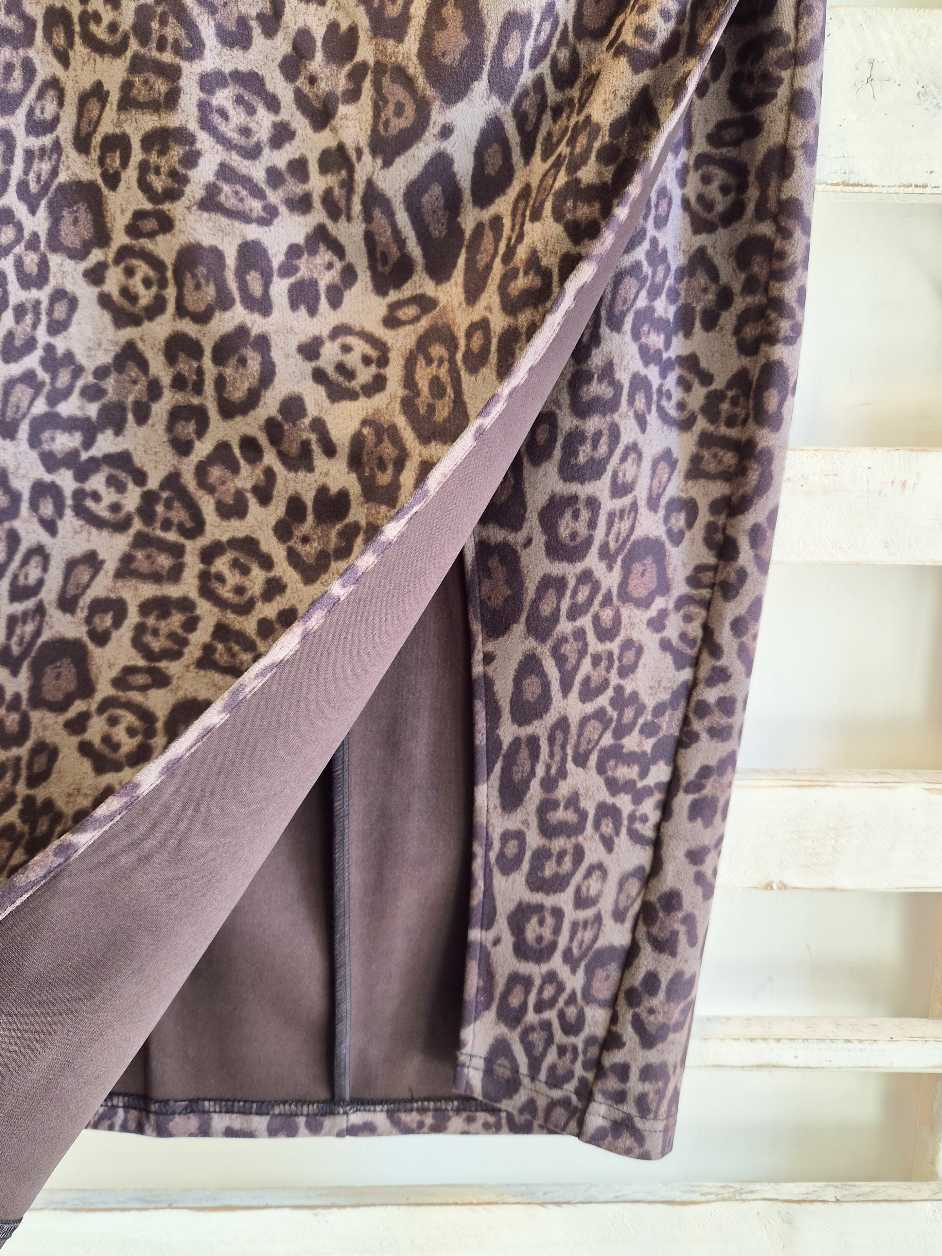 GONNA STRETCH MACULATA - ANIMALIER GRIGIO
