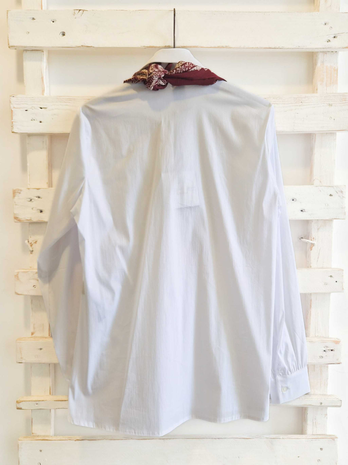 CAMICIA CON FOULARD - bianca