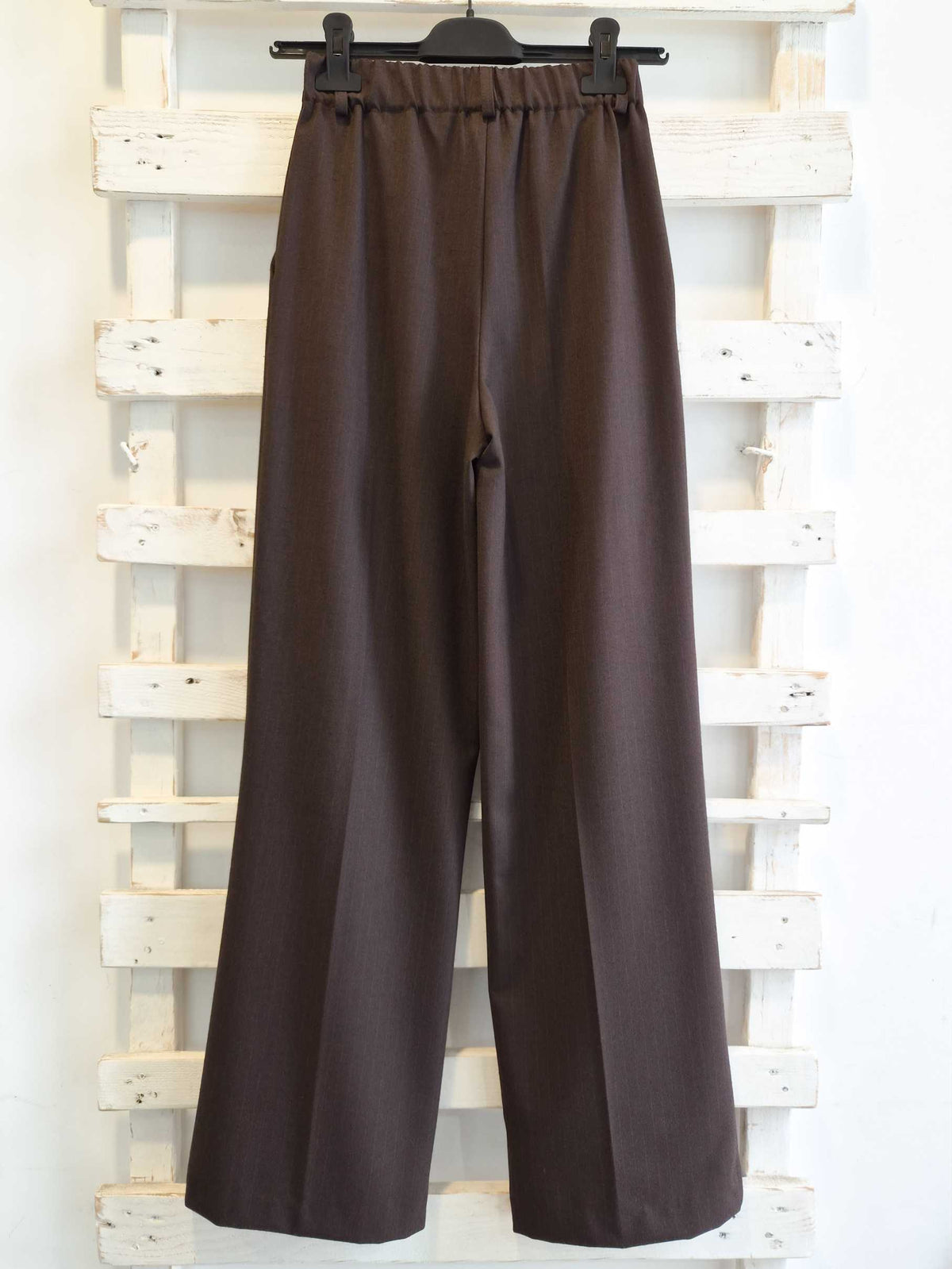 PANTALONE PALAZZO - Moka