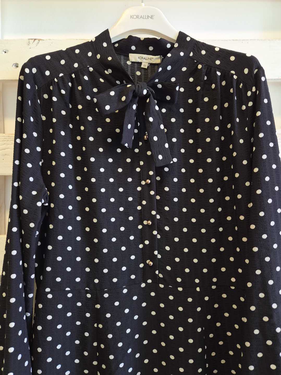 ABITO CON FIOCCO POIS - nero