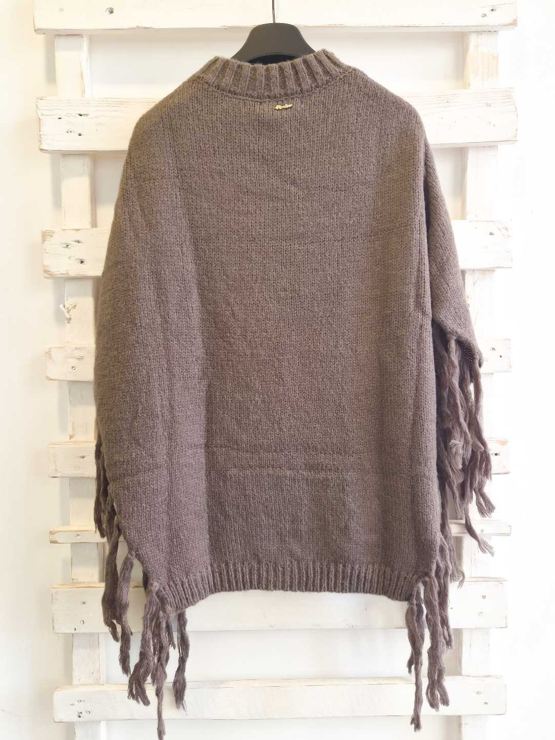 PONCHO CON FRANGE - militare