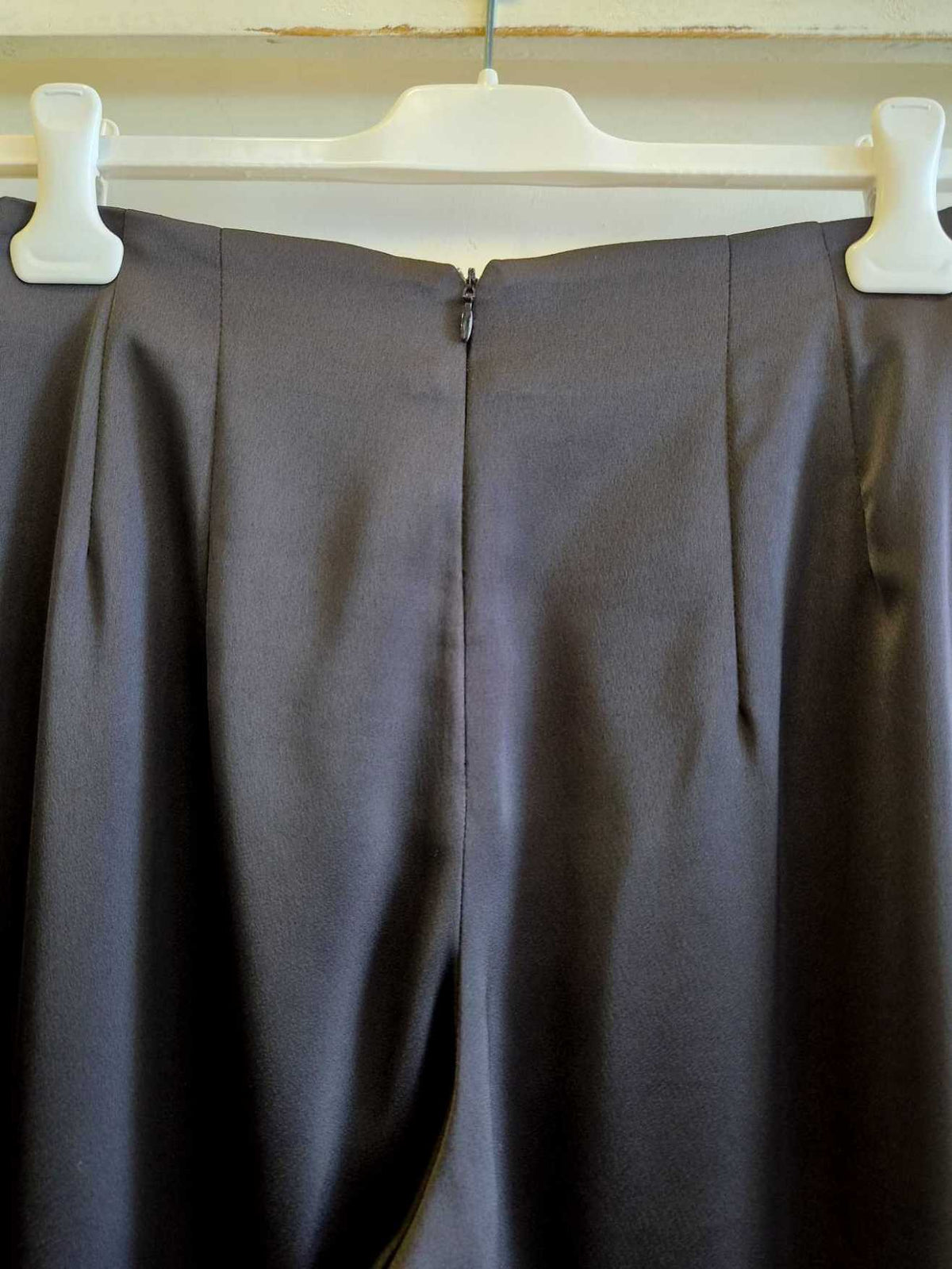 PANTALONE PALAZZO RASO - nero
