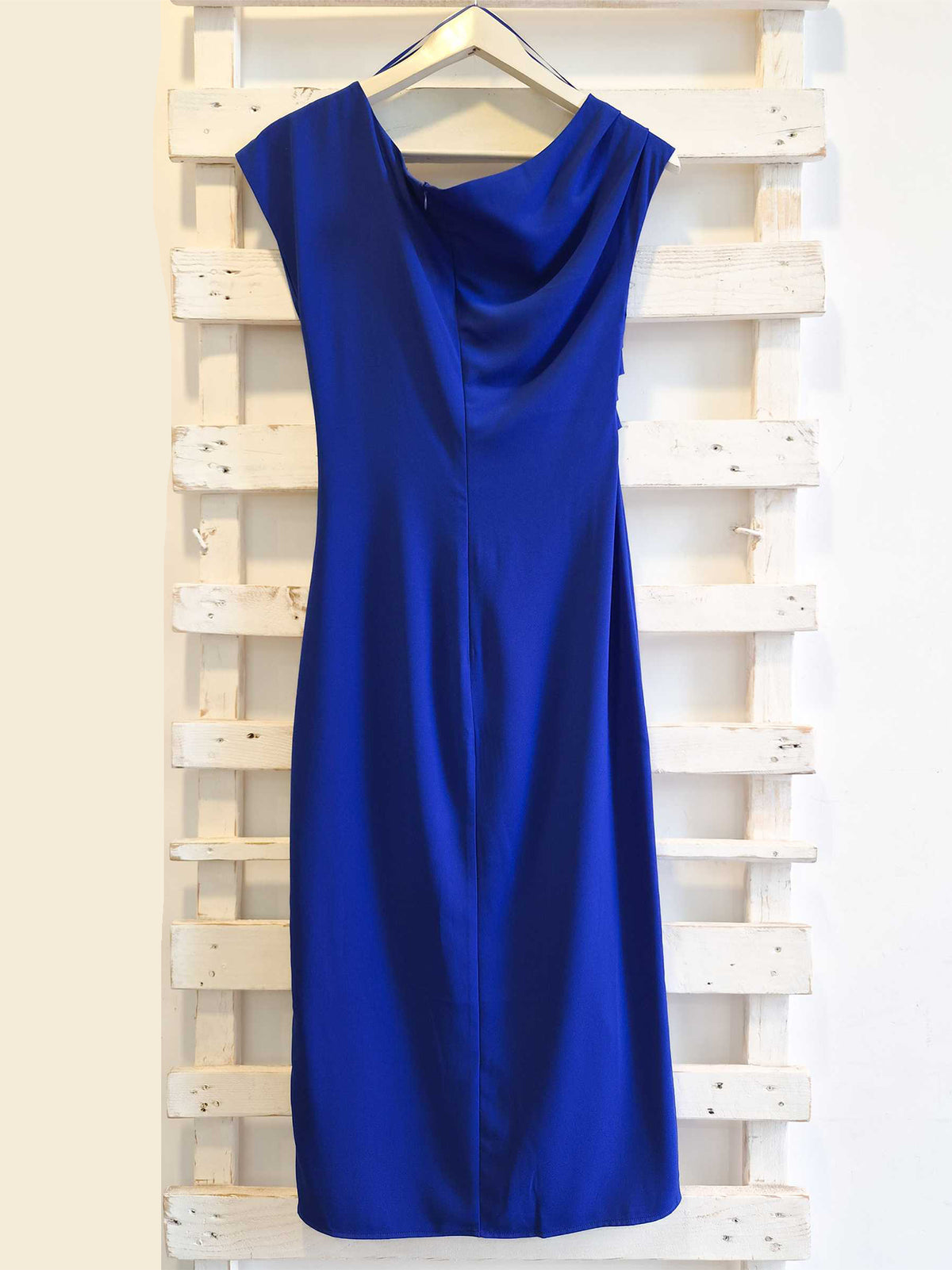 ABITO CON DRAPPEGGI - Bluette