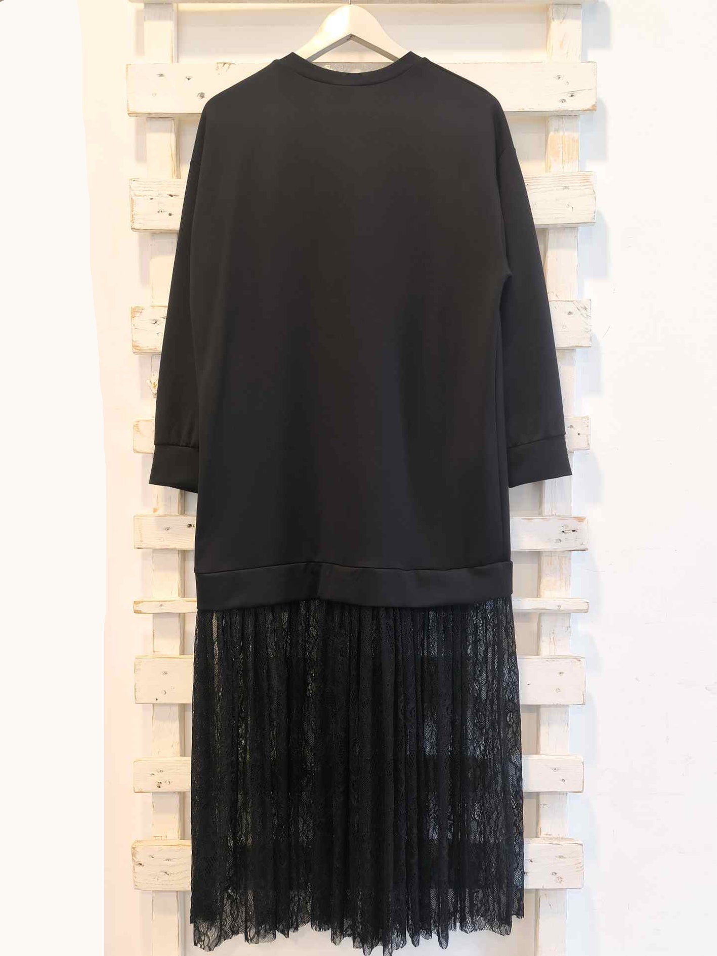 ABITO FELPA PIZZO - nero