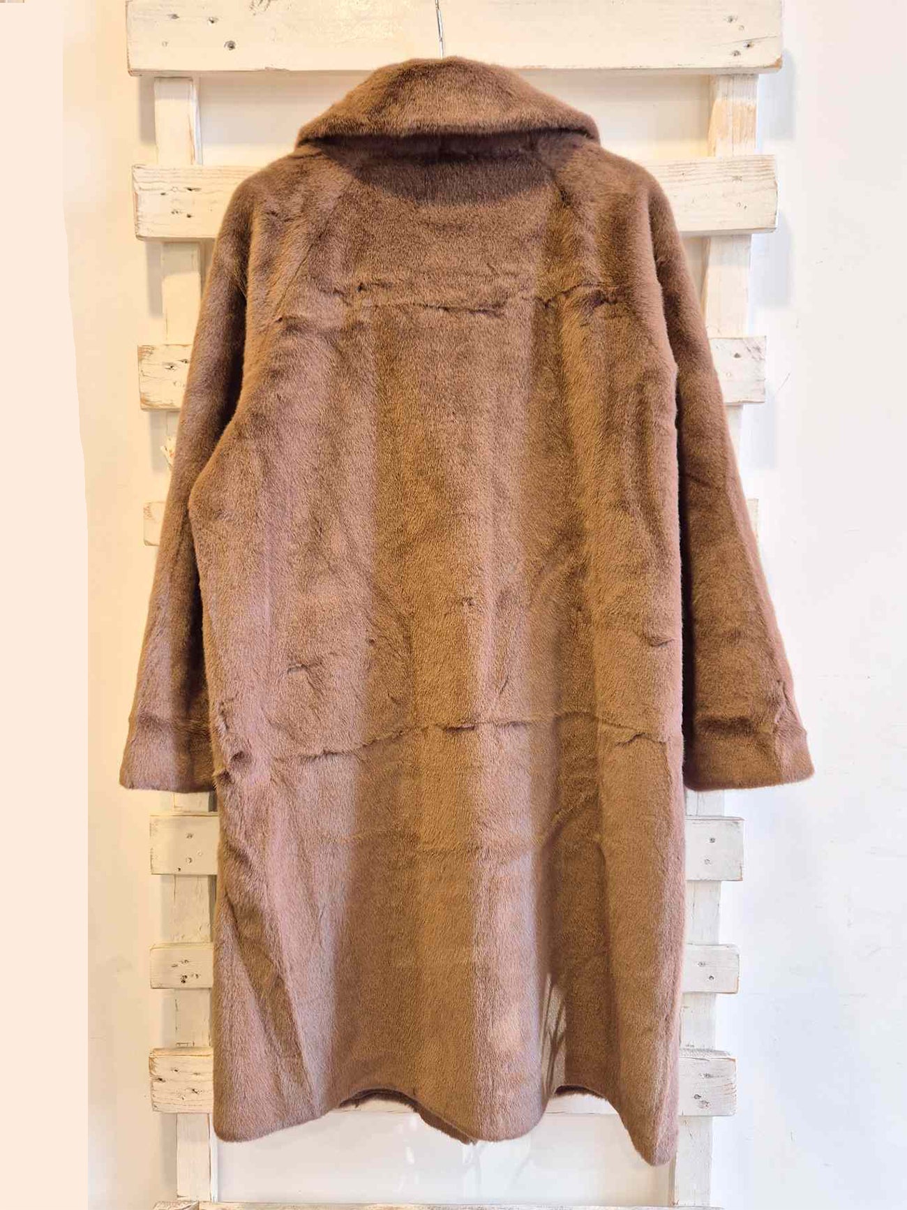 Cappotto pelliccia Over - Taupe