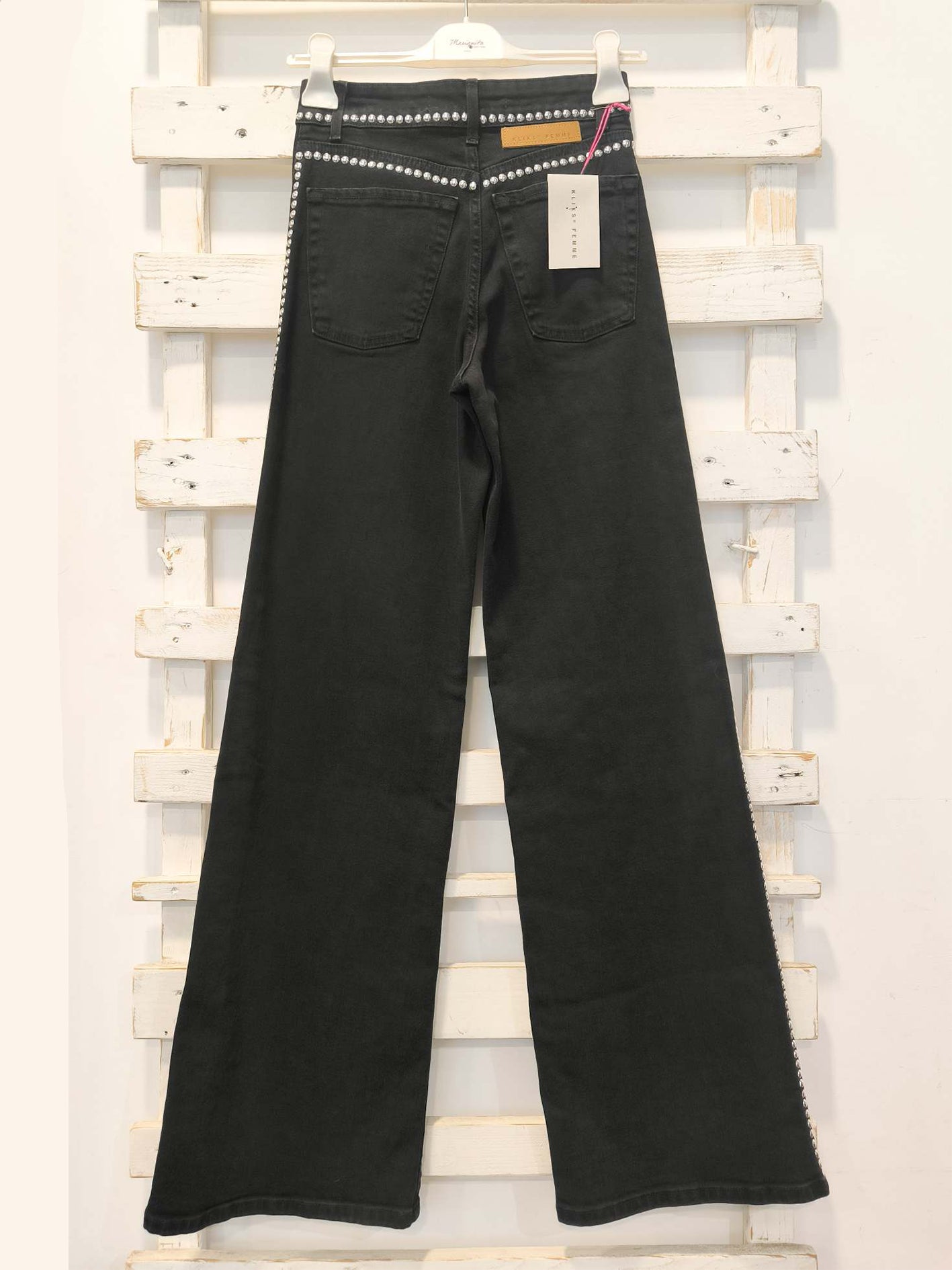 JEANS BORCHIE - nero