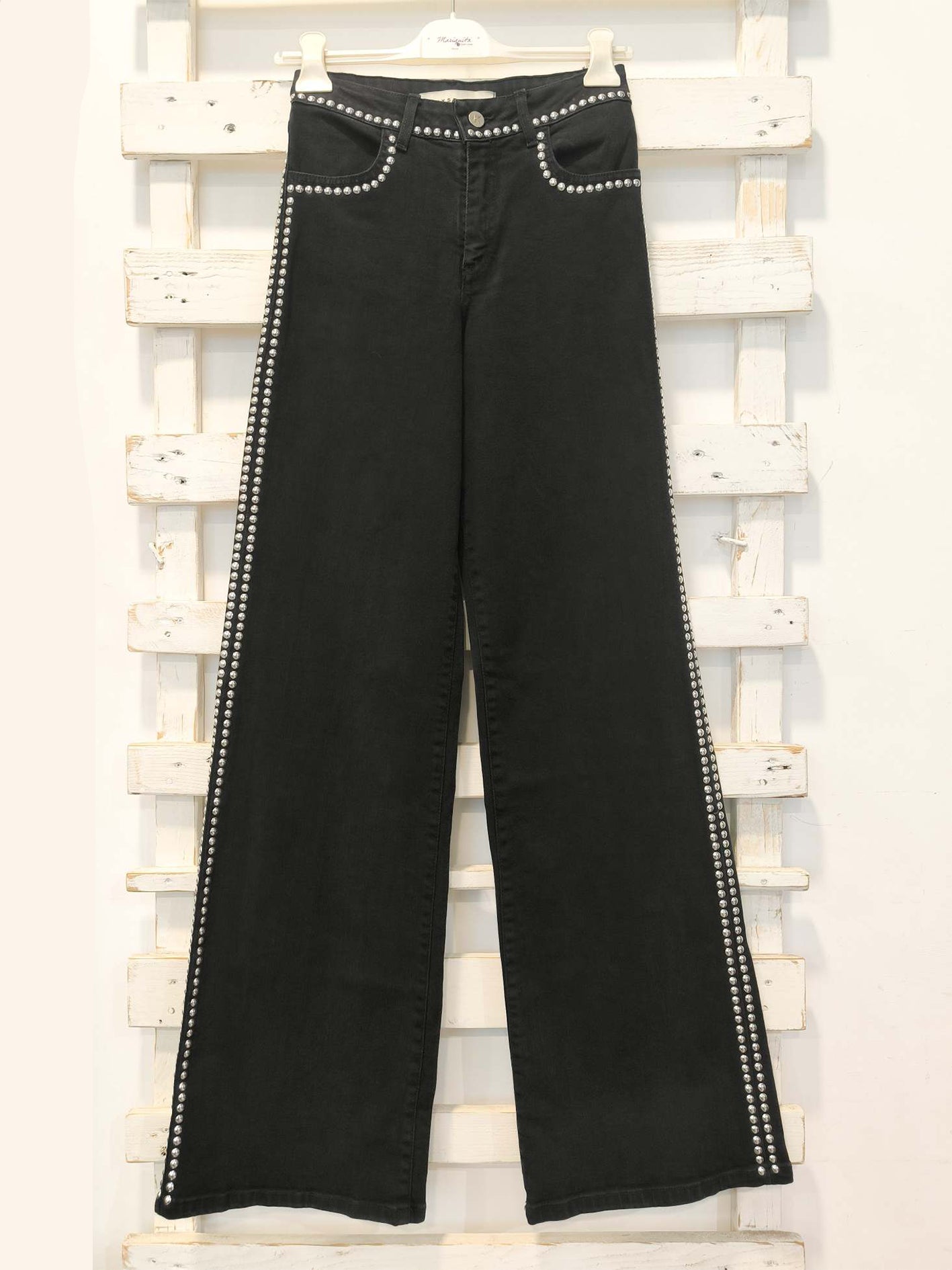 JEANS BORCHIE - nero