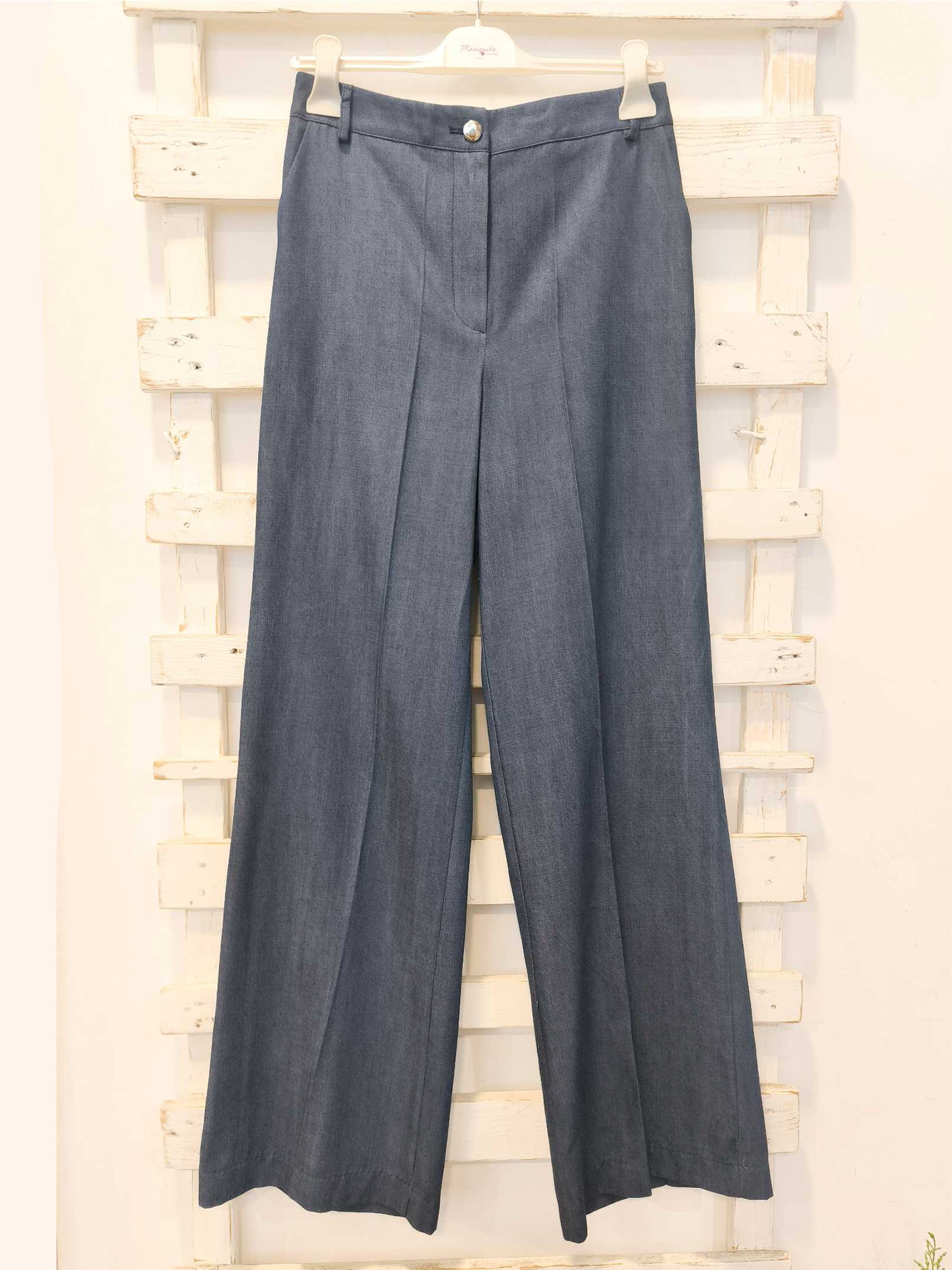PANTALONE PALAZZO - denim