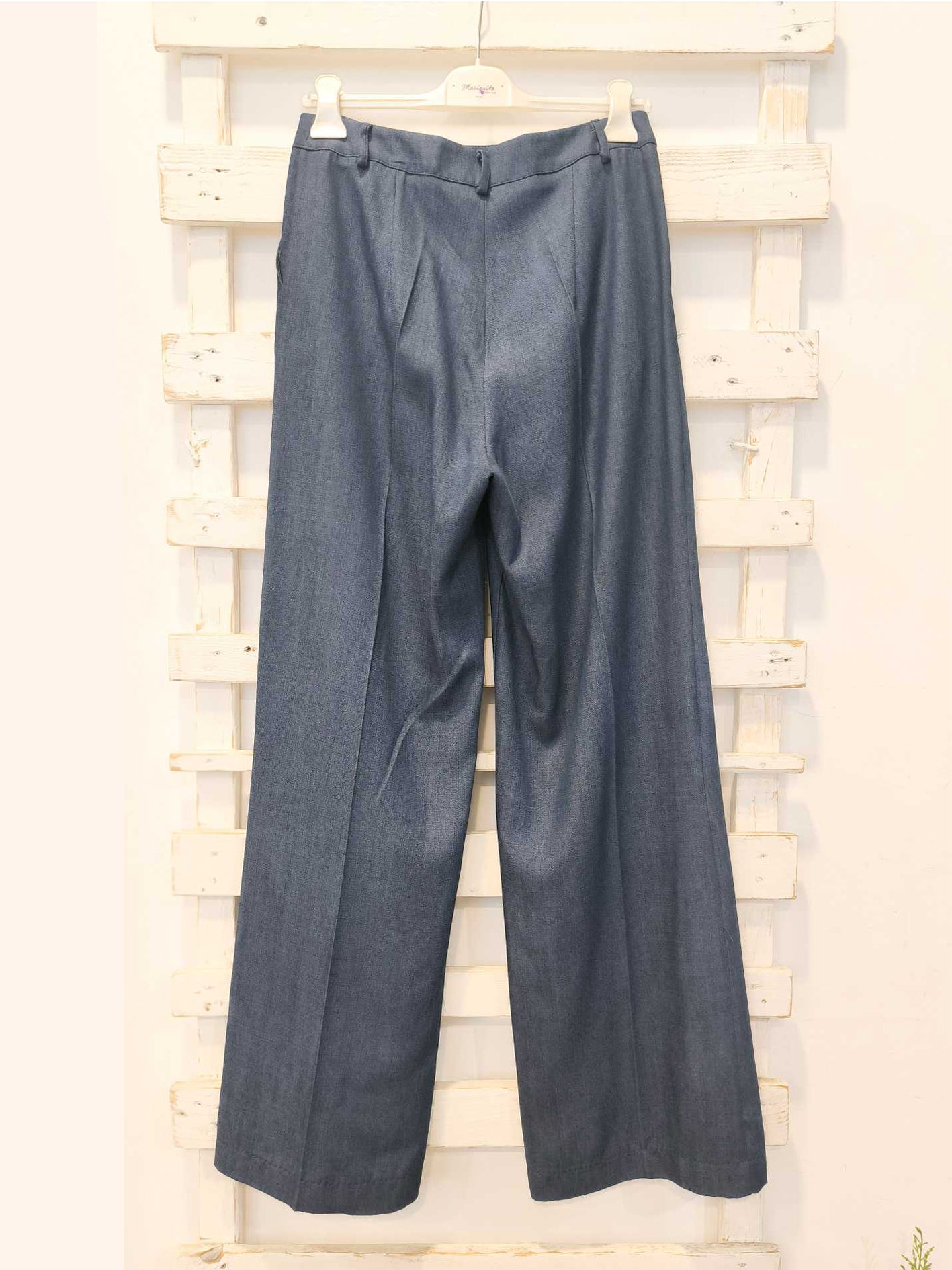 PANTALONE PALAZZO - denim