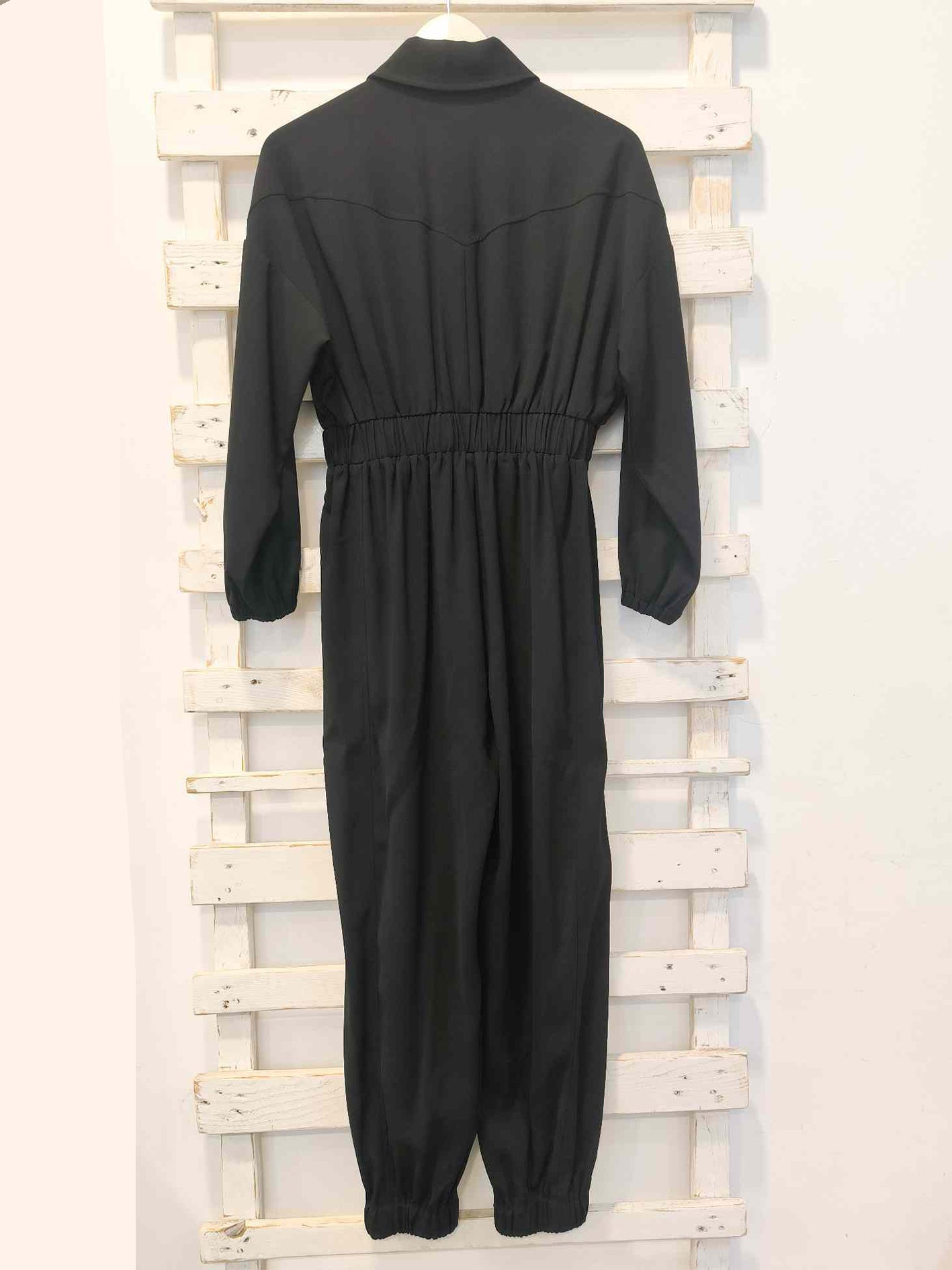 TUTA CON TASCHE - nero